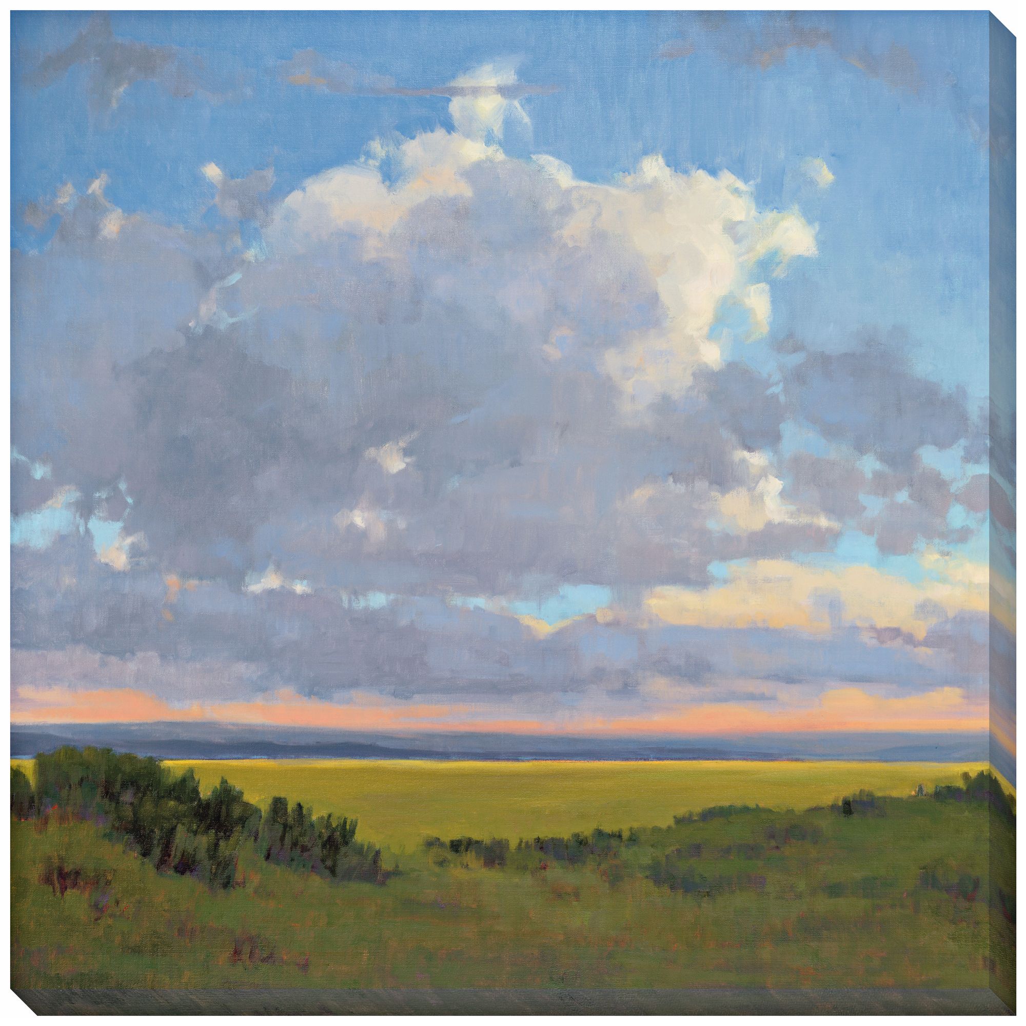 Afternoon Sky I Limited Edition Giclee 40" Square Wall Art