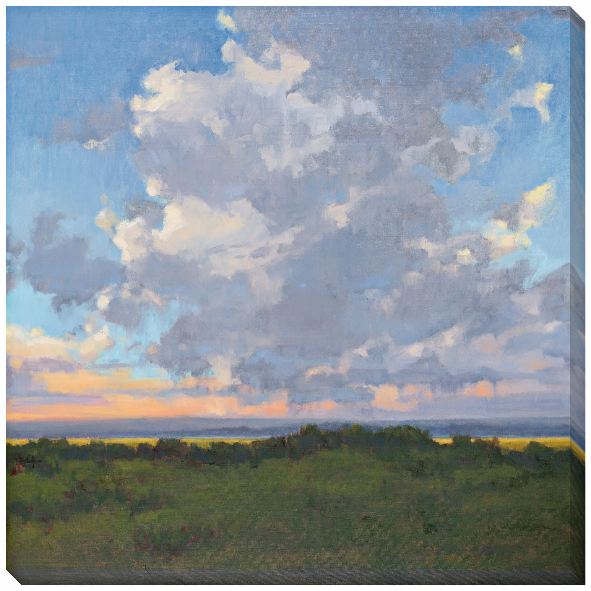 Afternoon Sky II Limited Edition Giclee 40" Square Wall Art