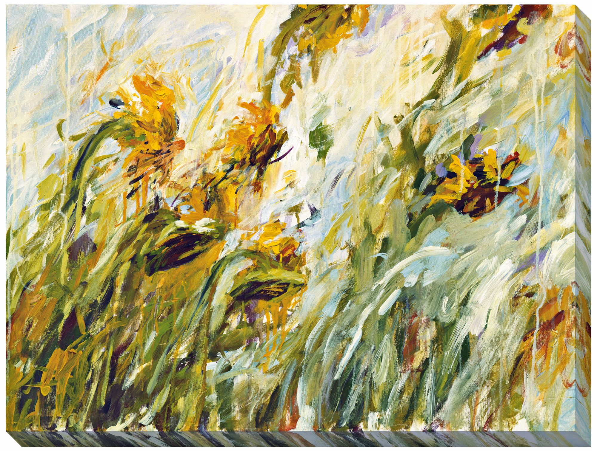 Sunflower Stare II Limited Edition Giclee 48" Wide Wall Art