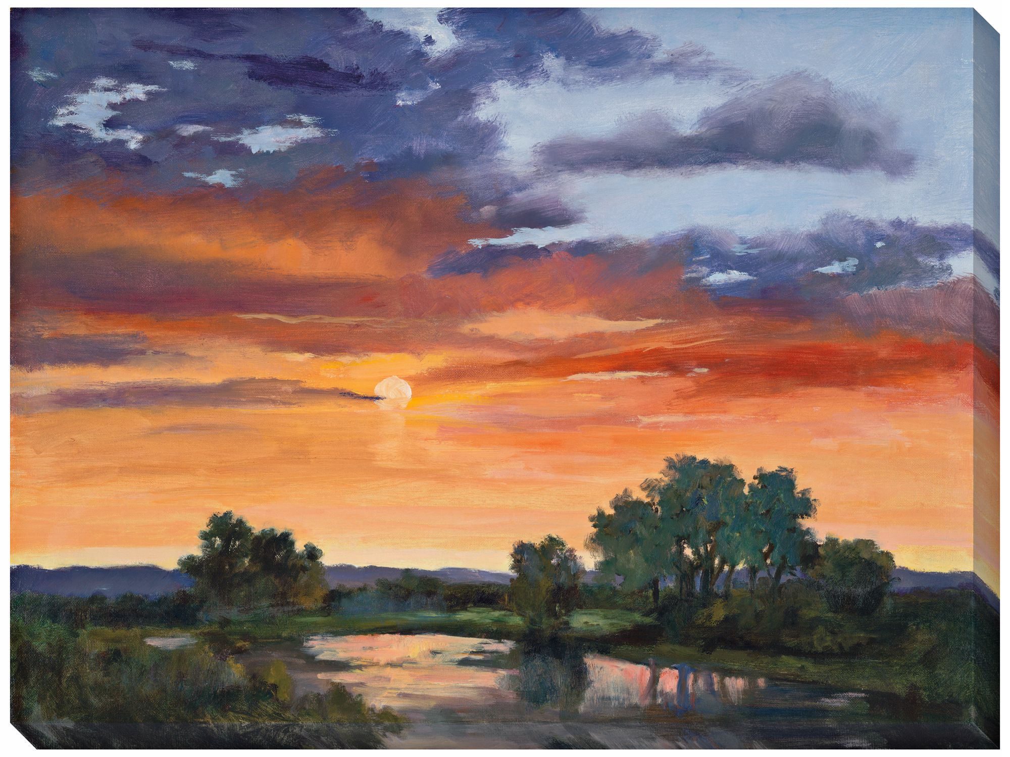 Autumn Skies I Limited Edition Giclee 48" Wide Wall Art
