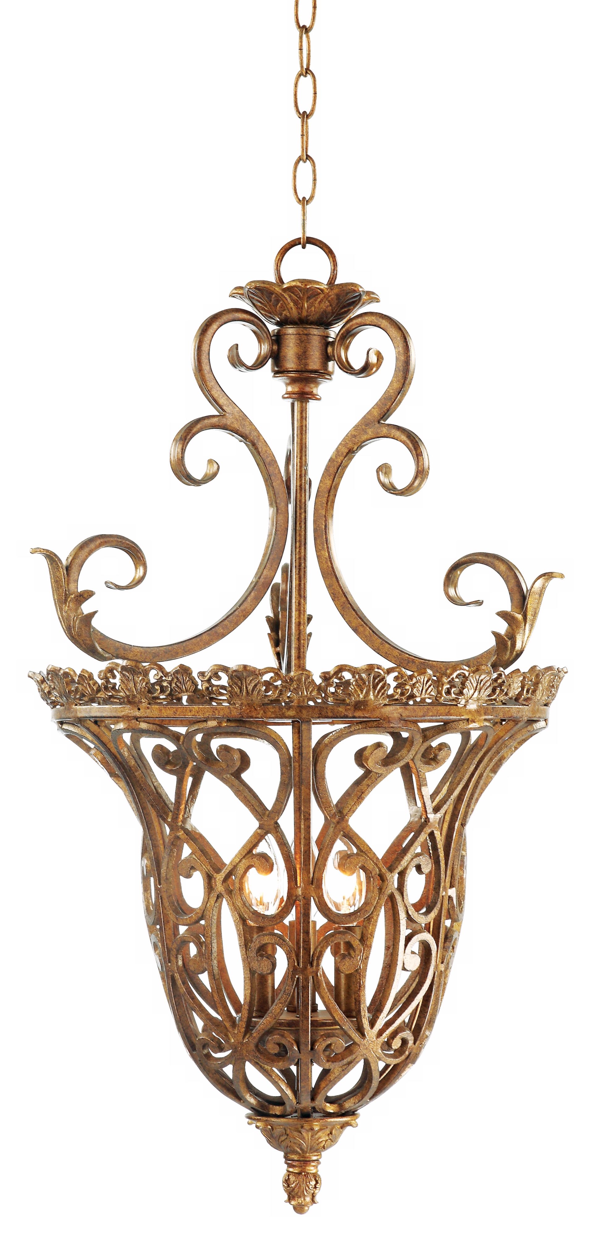 Kathy Ireland Villa Tuscany 3 Light Foyer Chandelier