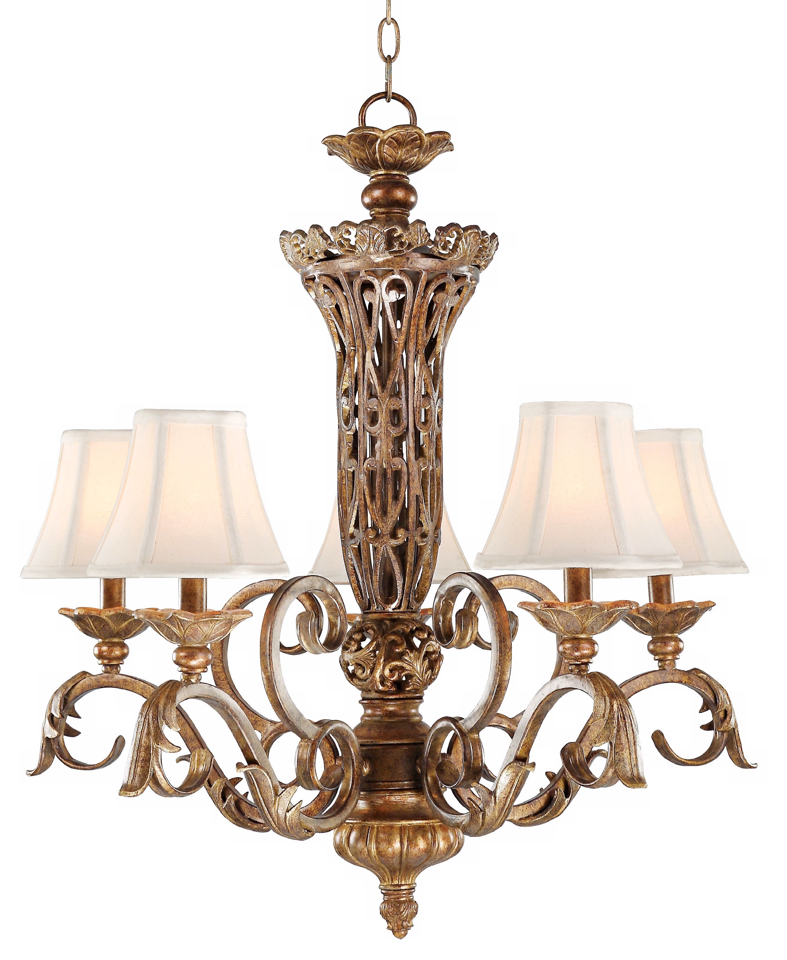 Kathy Ireland Villa Tuscany Scroll 5-Light Chandelier