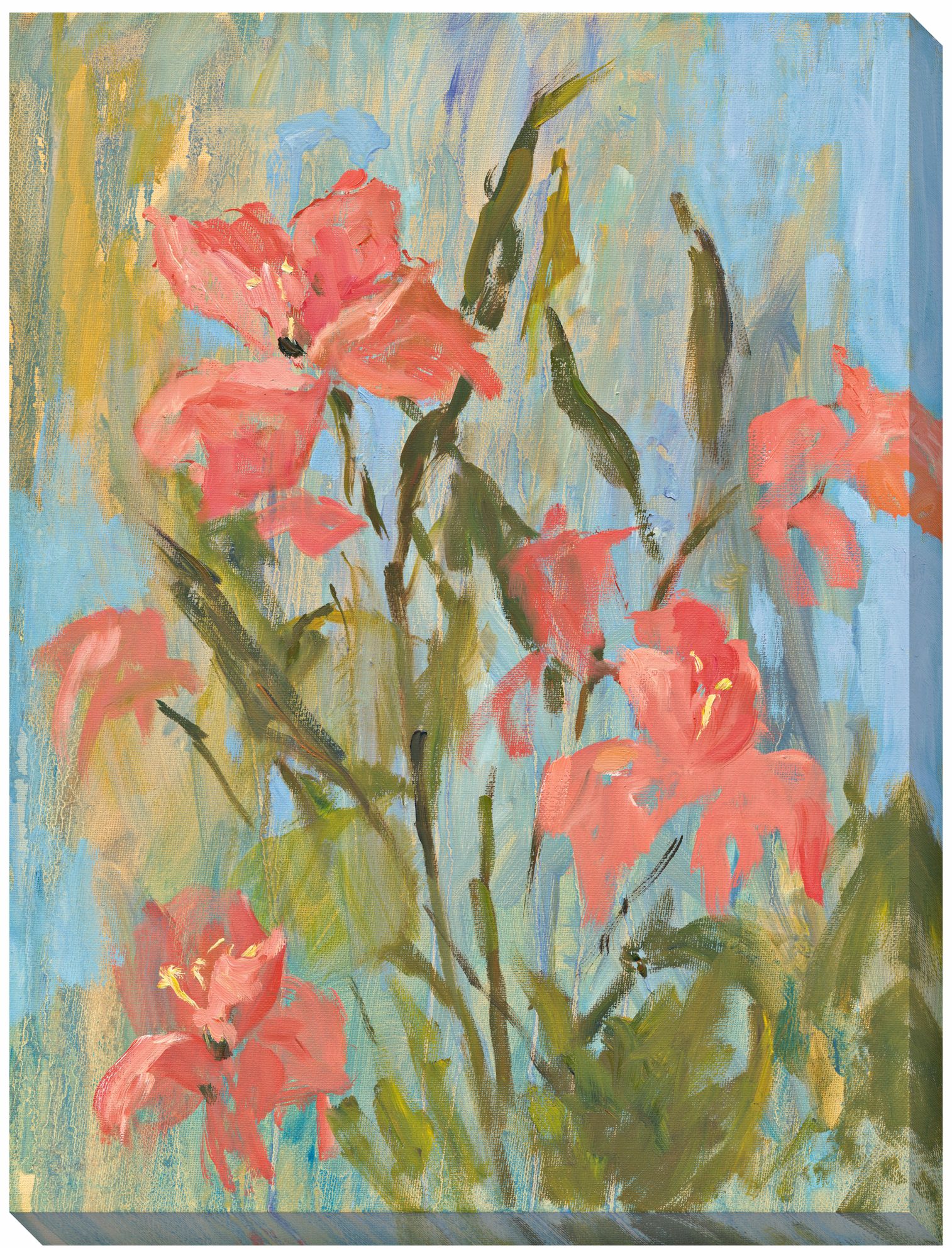 Freesia II Limited Edition Giclee 48" High Wall Art
