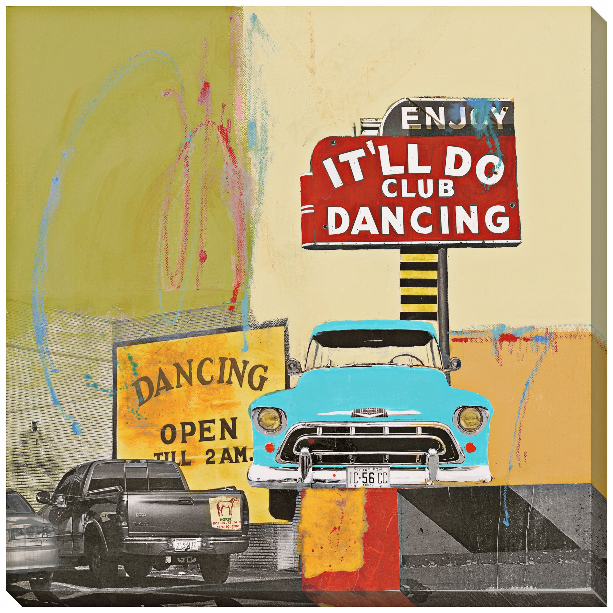 It'll Do Dancing I Giclee 40" Square Wall Art