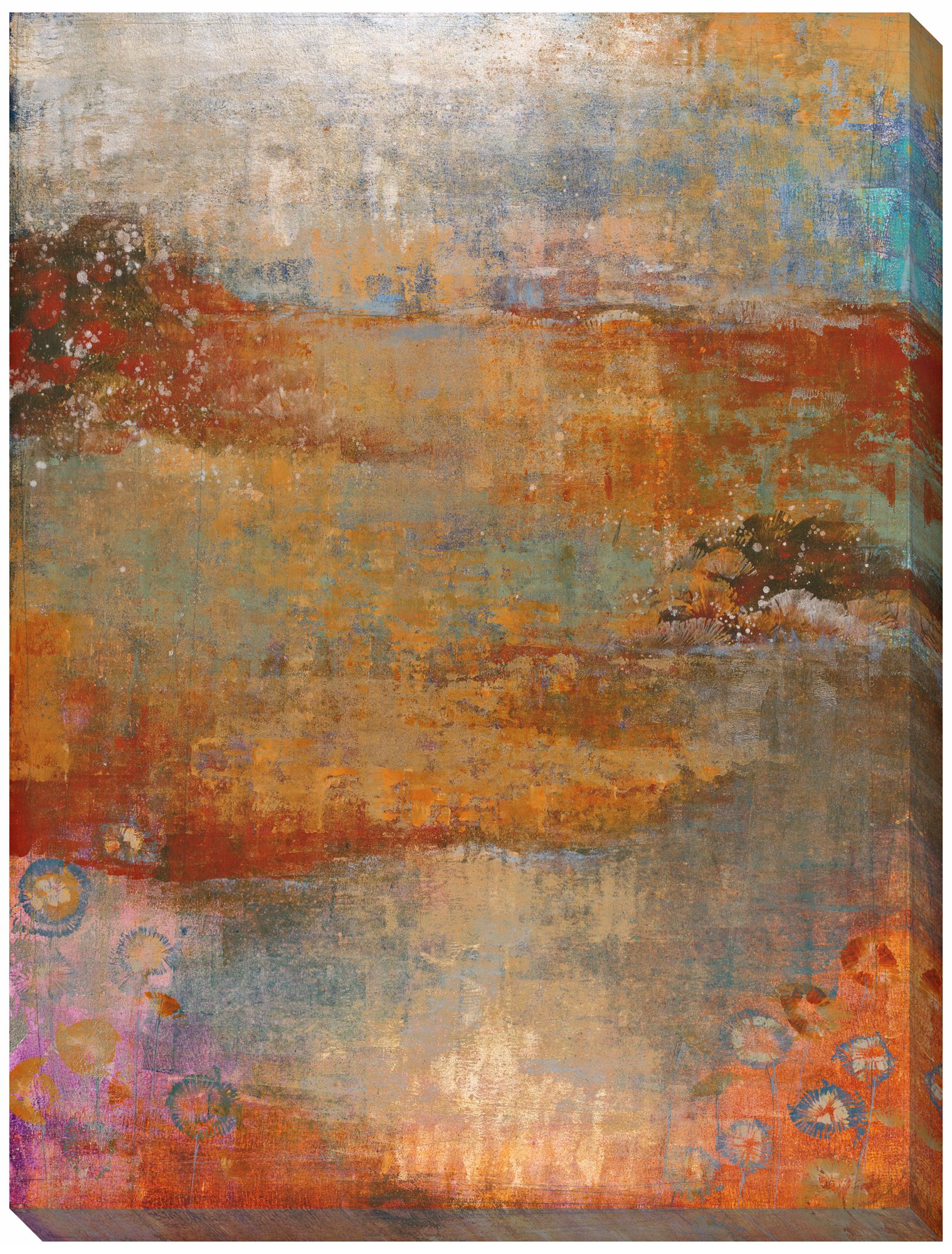 Umber View I Limited Edition Giclee 48" High Wall Art