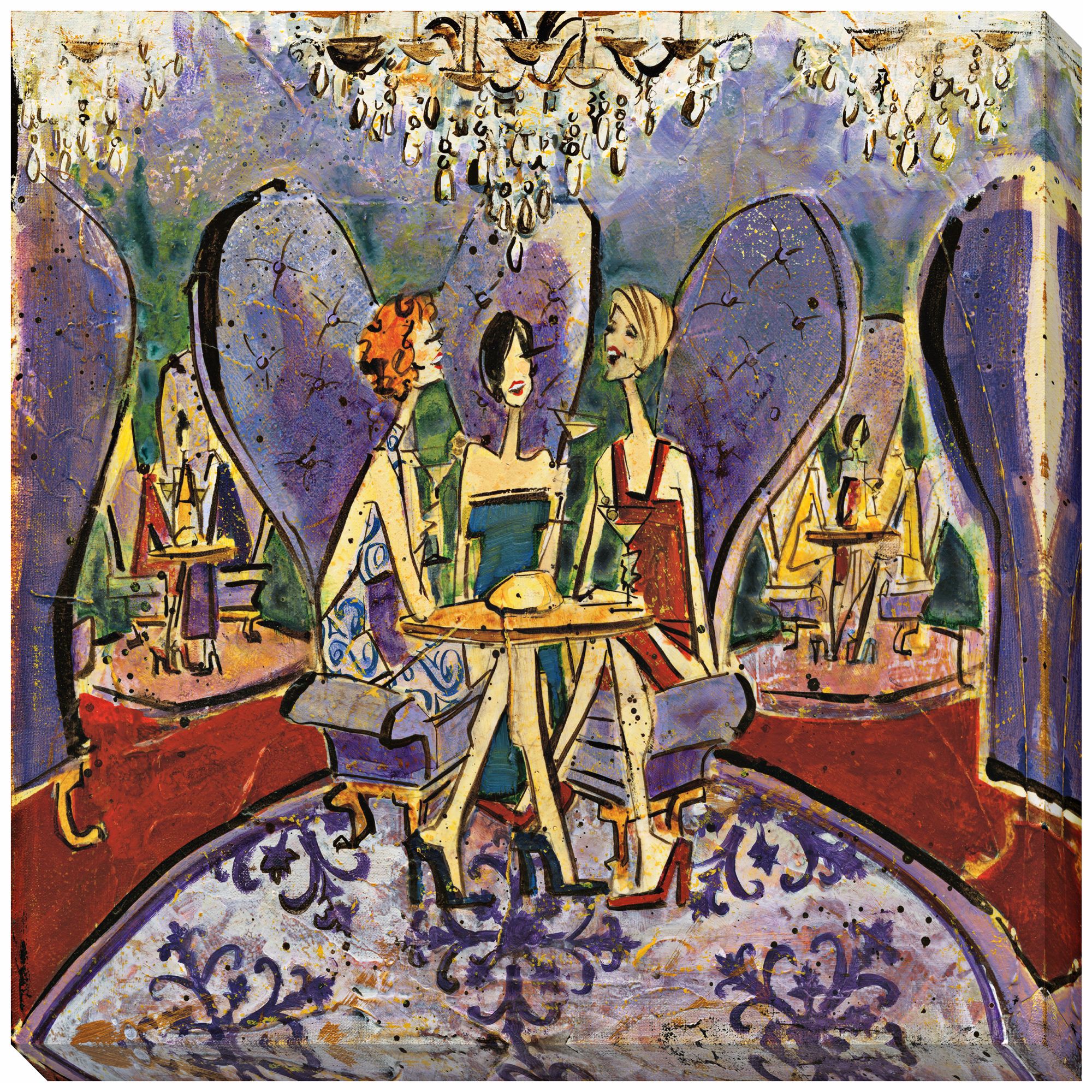 Ladies of Leisure IV Limited Edition 40" Square Wall Art