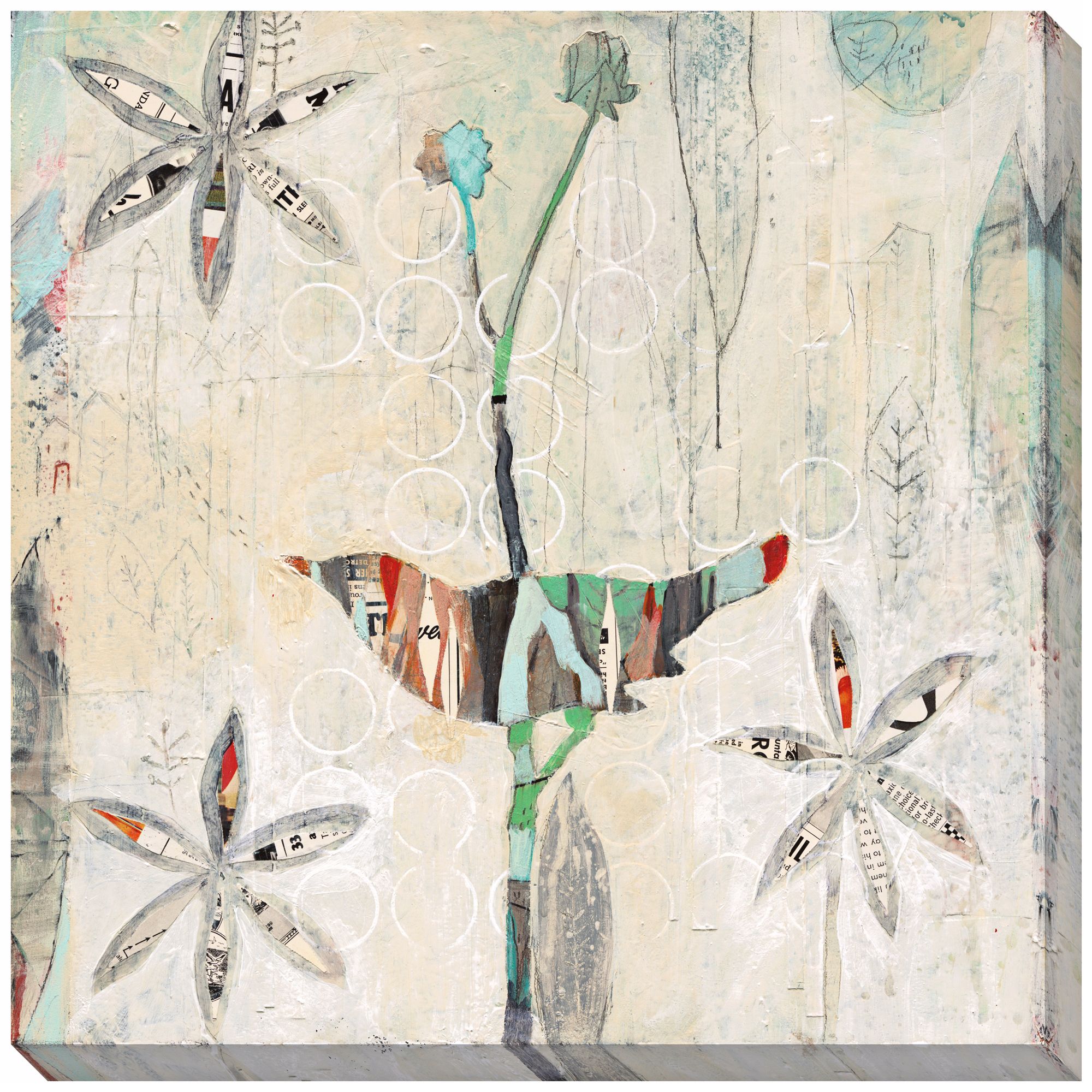City Bird Limited Edition Giclee 40" Square Wall Art