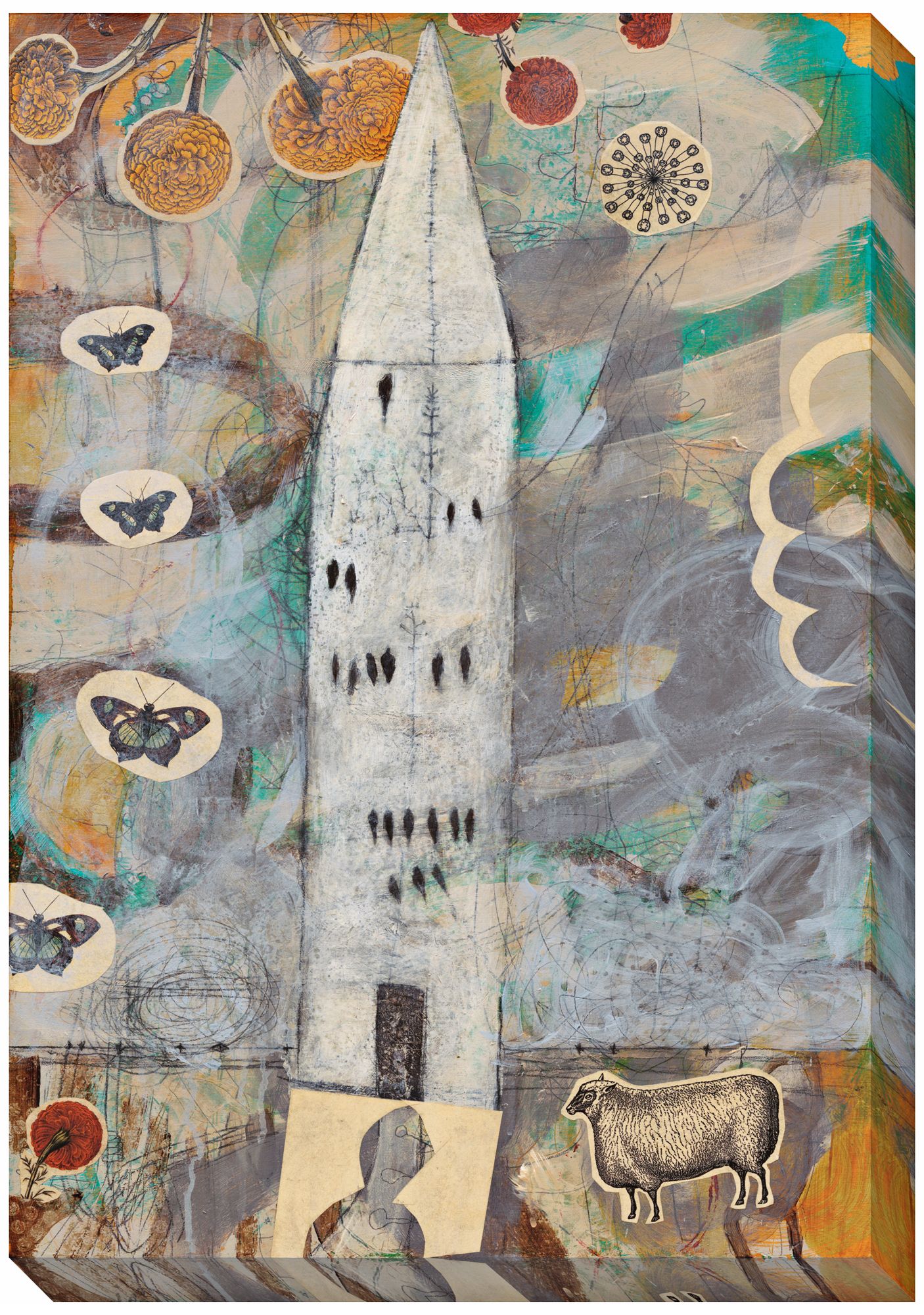 Big House Limited Edition Giclee 40" Square Wall Art