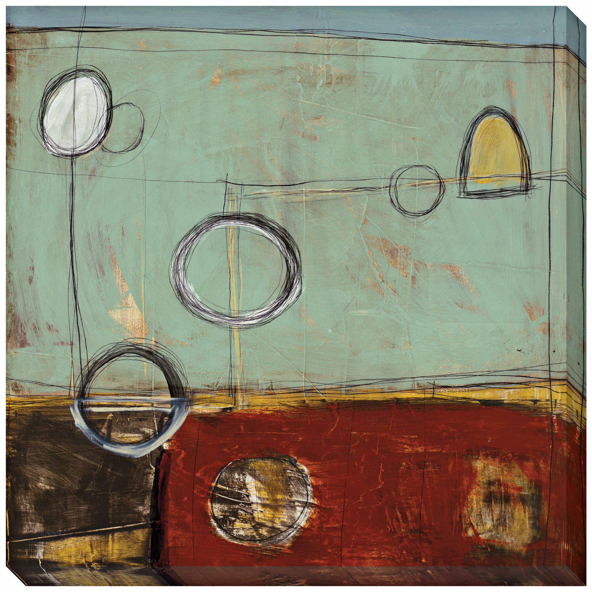 New Beginning II Limited Edition Giclee 40" Square Wall Art