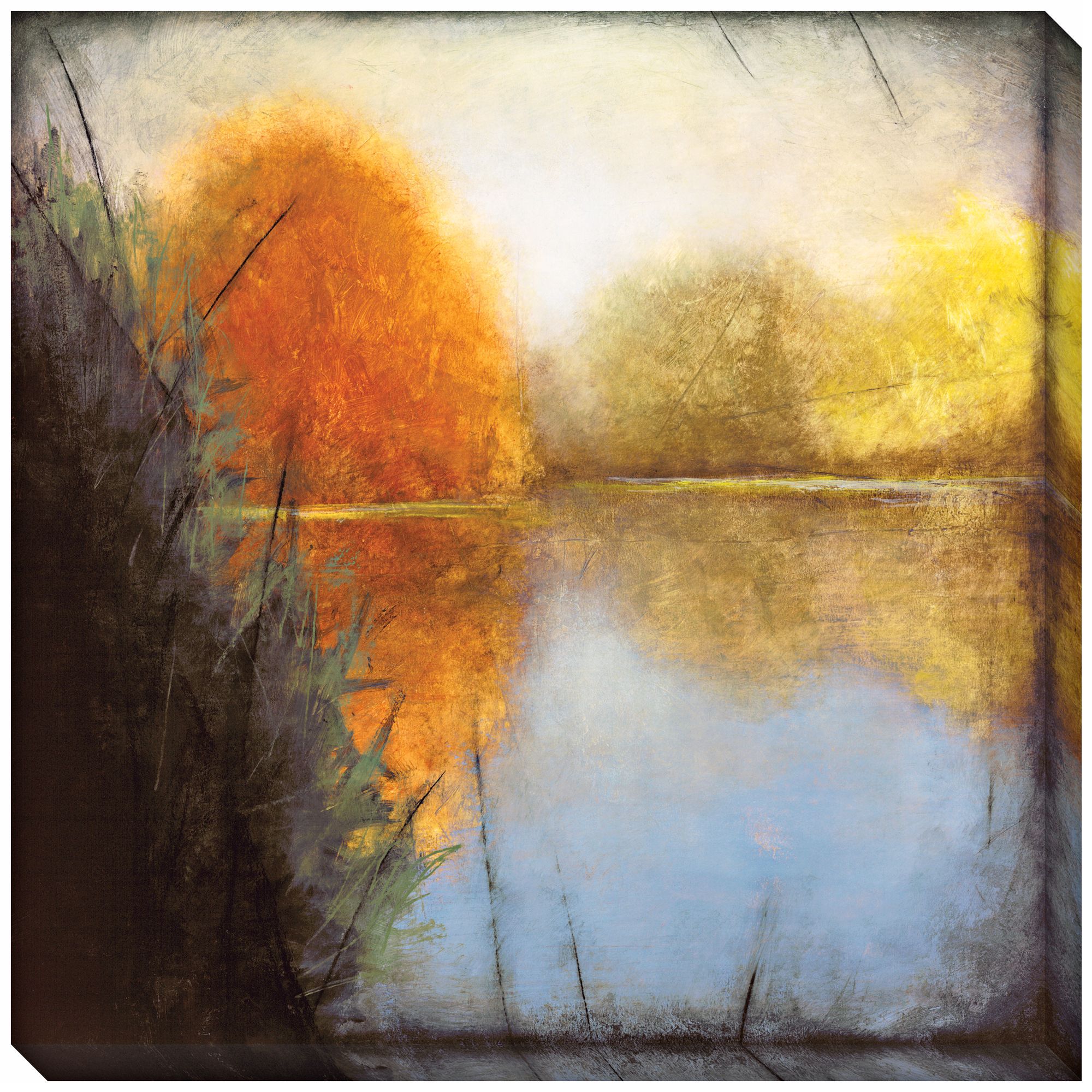 Autumn Marsh I Indoor/Outdoor 40" Square Wall Art