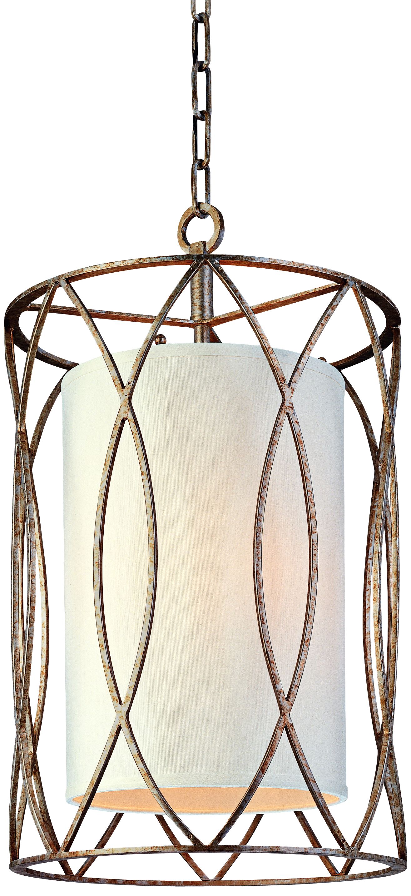 Sausalito 22" High 3-Light Silver Gold Pendant Light