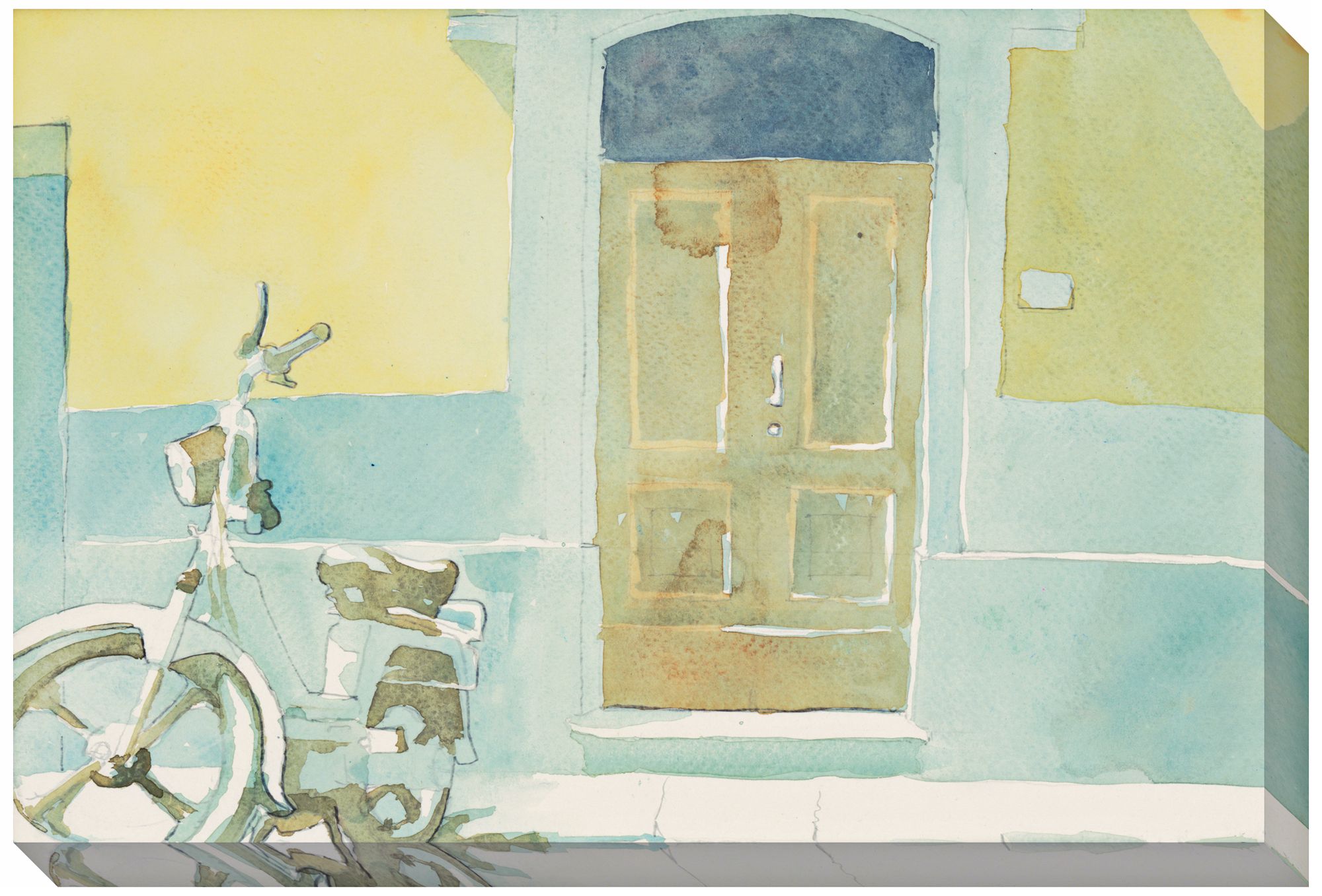 Sunny Sidewalk Giclee Print Indoor/Outdoor 48" Wide Wall Art