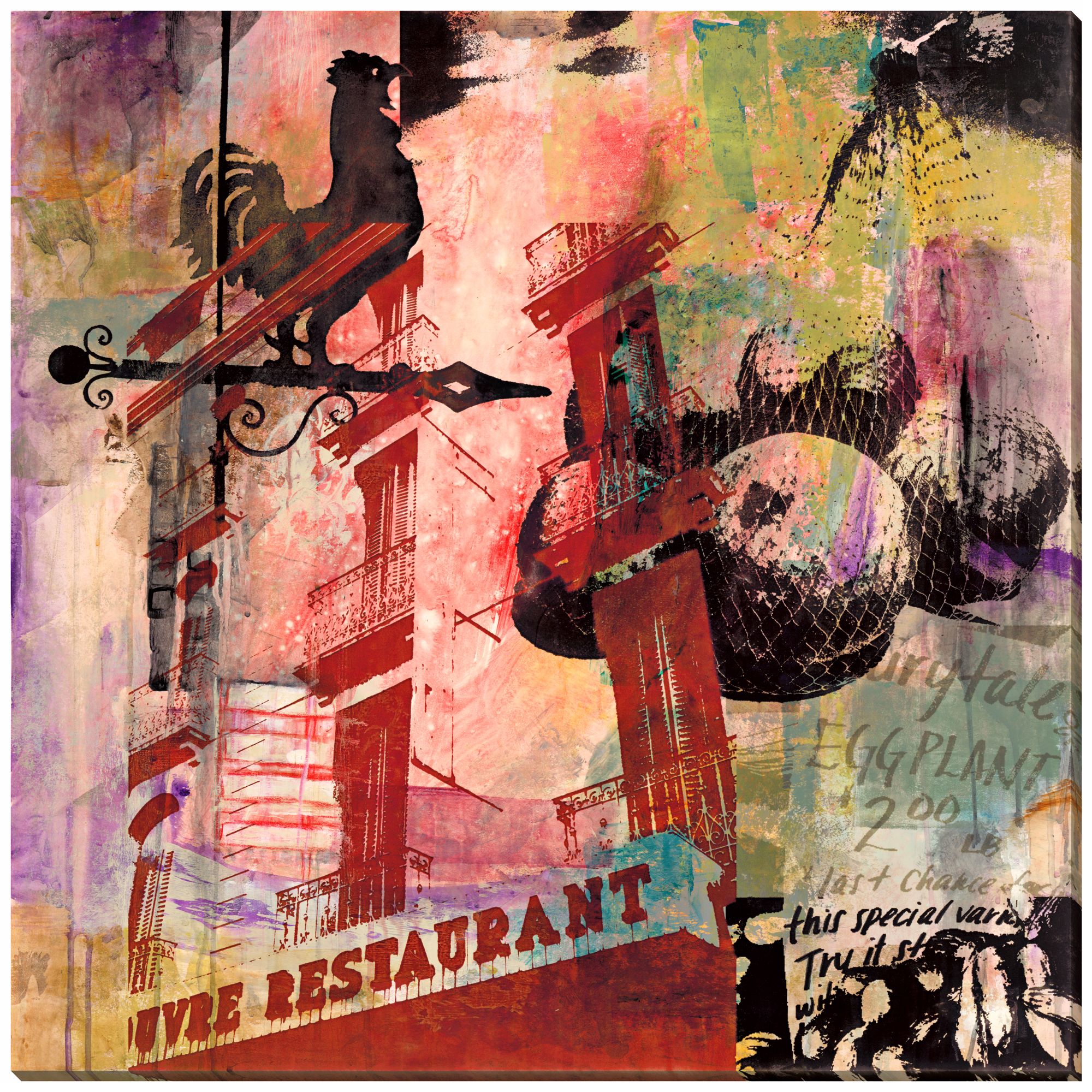 Main Street II Giclee Indoor/Outdoor 40" Square Wall Art
