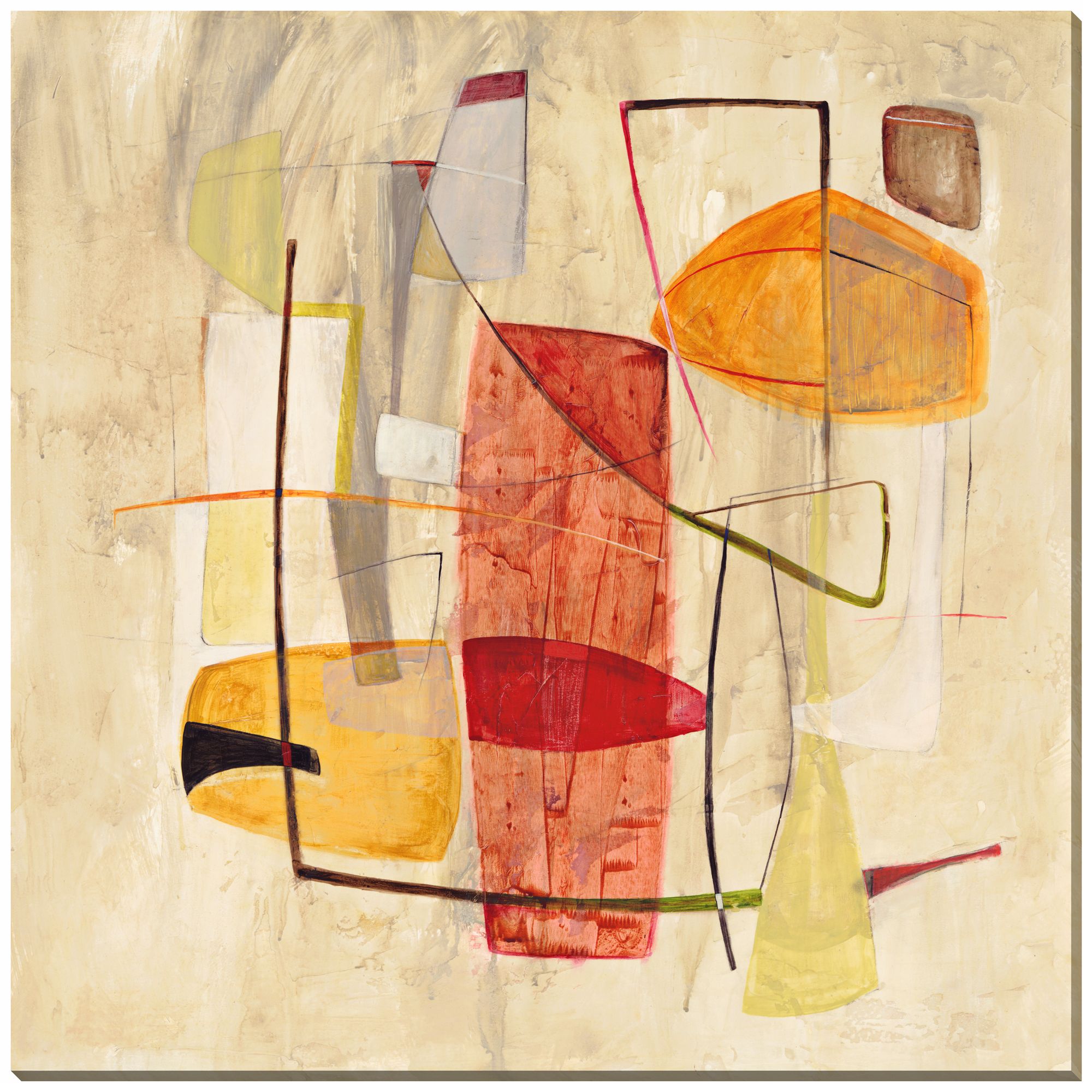 Modern Space II Giclee Indoor/Outdoor 40" Square Wall Art