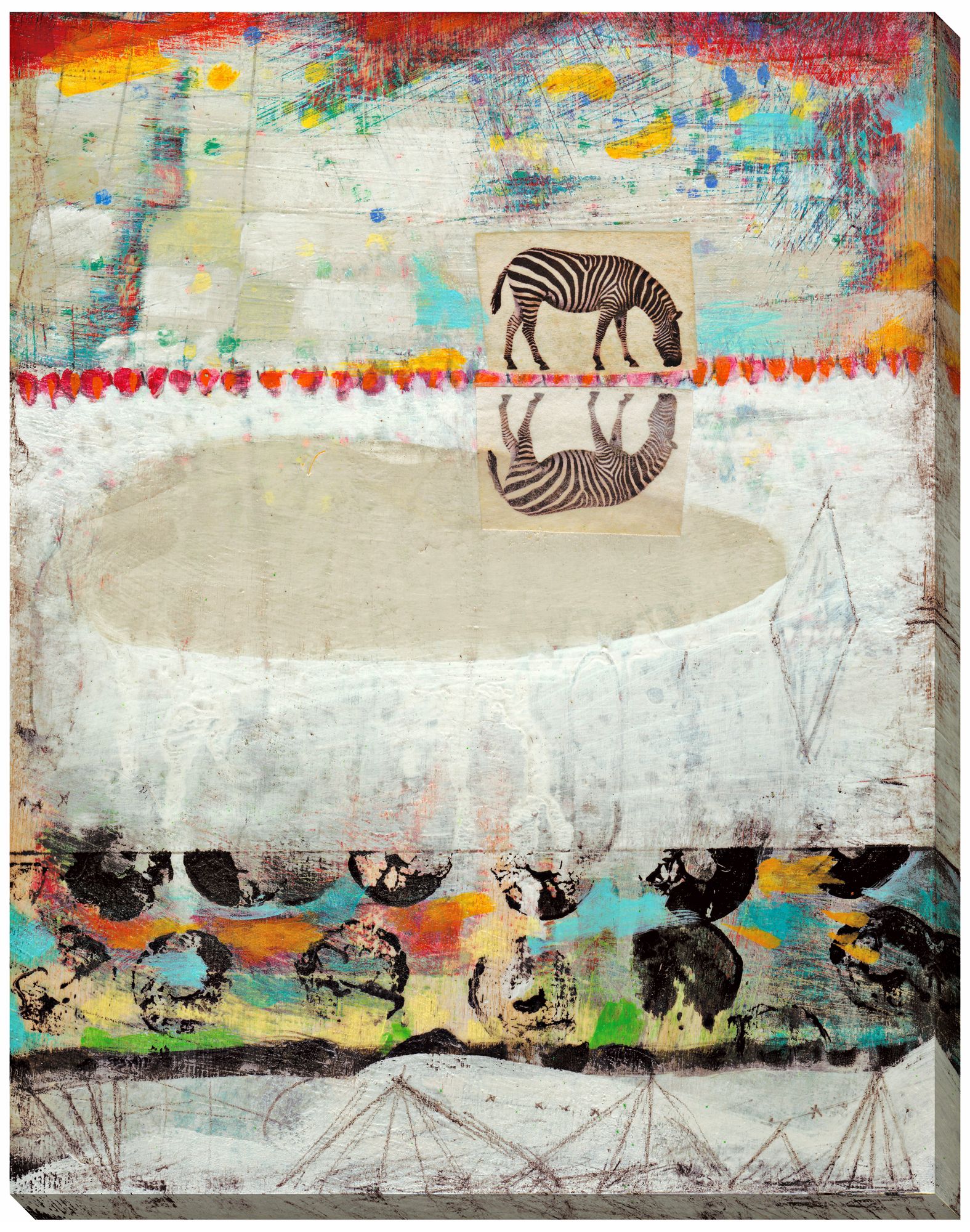 Safari Creature II Giclee Indoor/Outdoor 48" High Wall Art