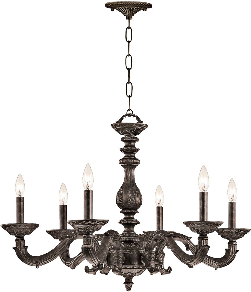 Sutton 28" Wide Venetian Bronze and Gold Chandelier
