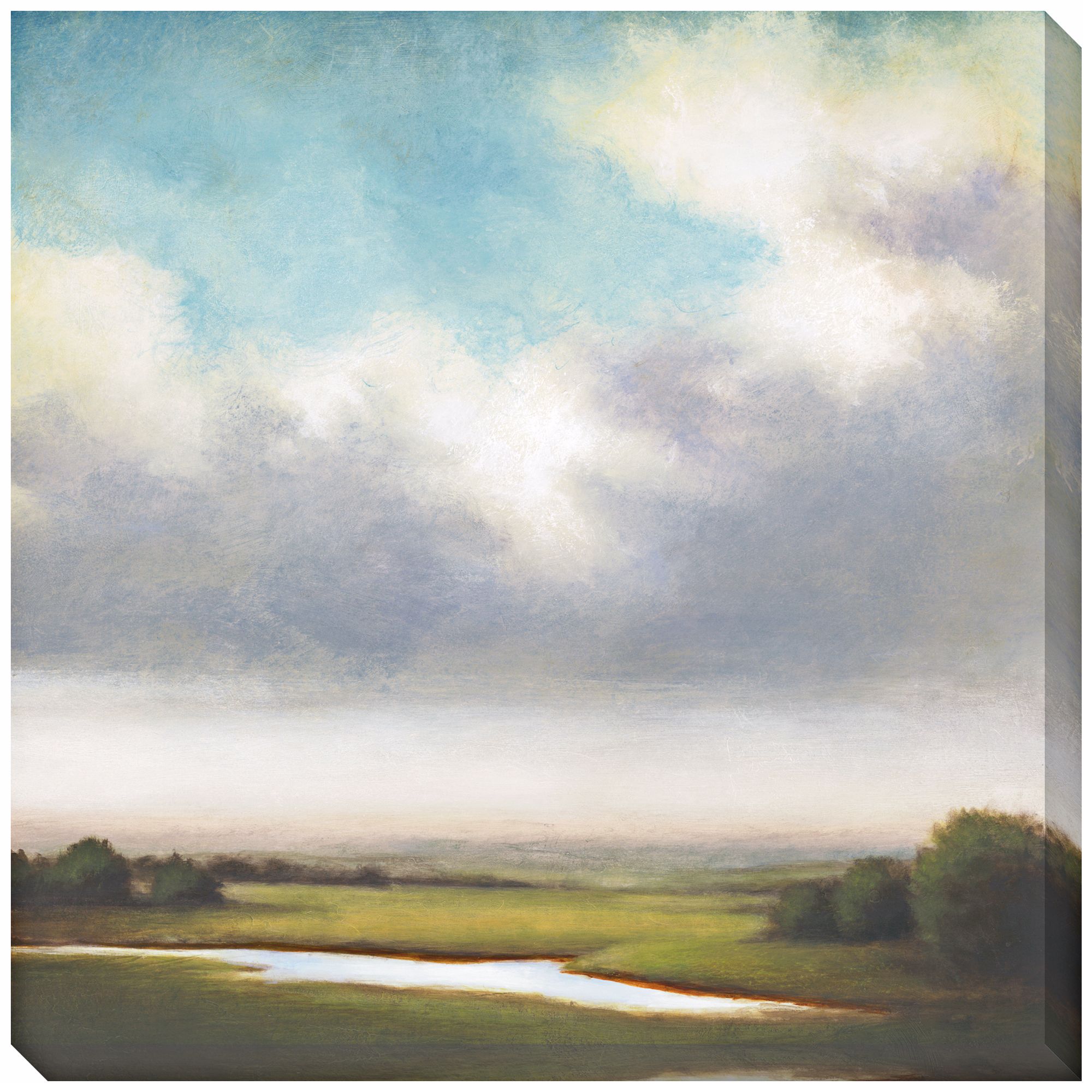 Light Precipitation III Indoor/Outdoor 40" Square Wall