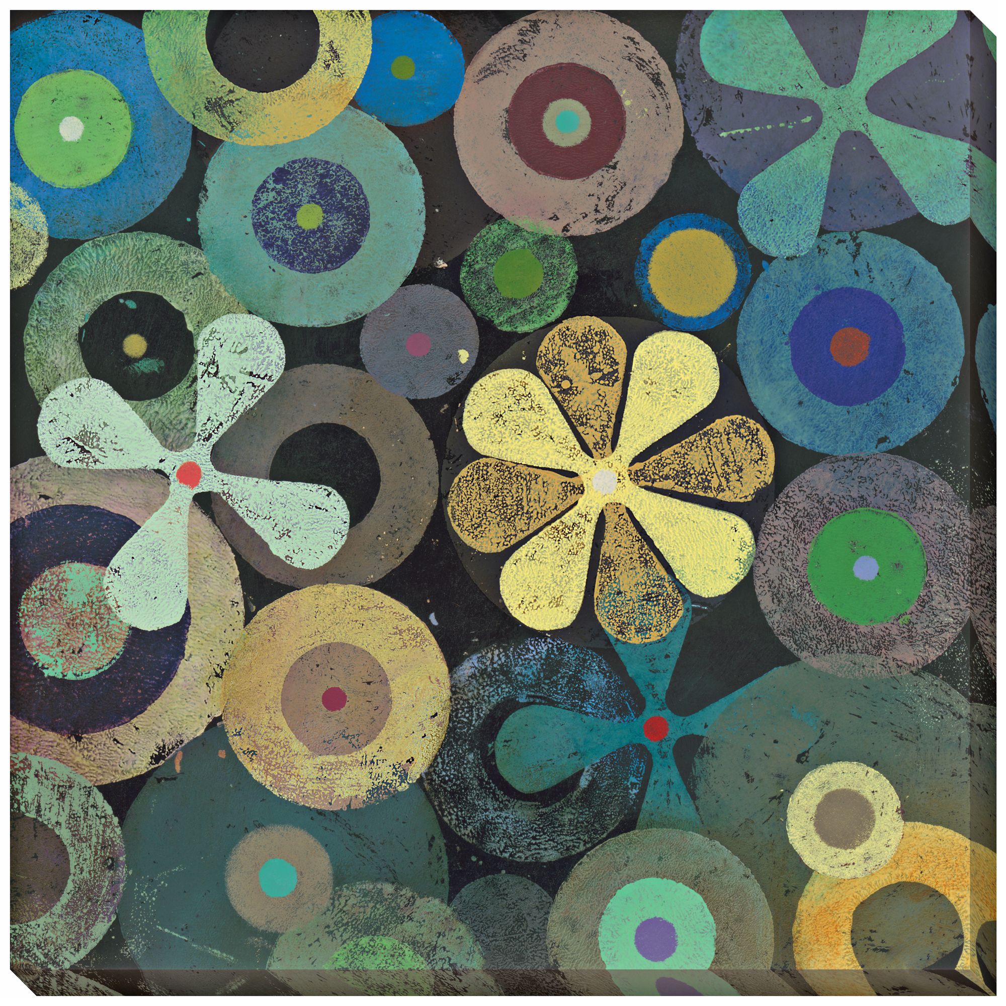 Night Blossoms I Giclee Indoor/Outdoor 40" Square Wall Art