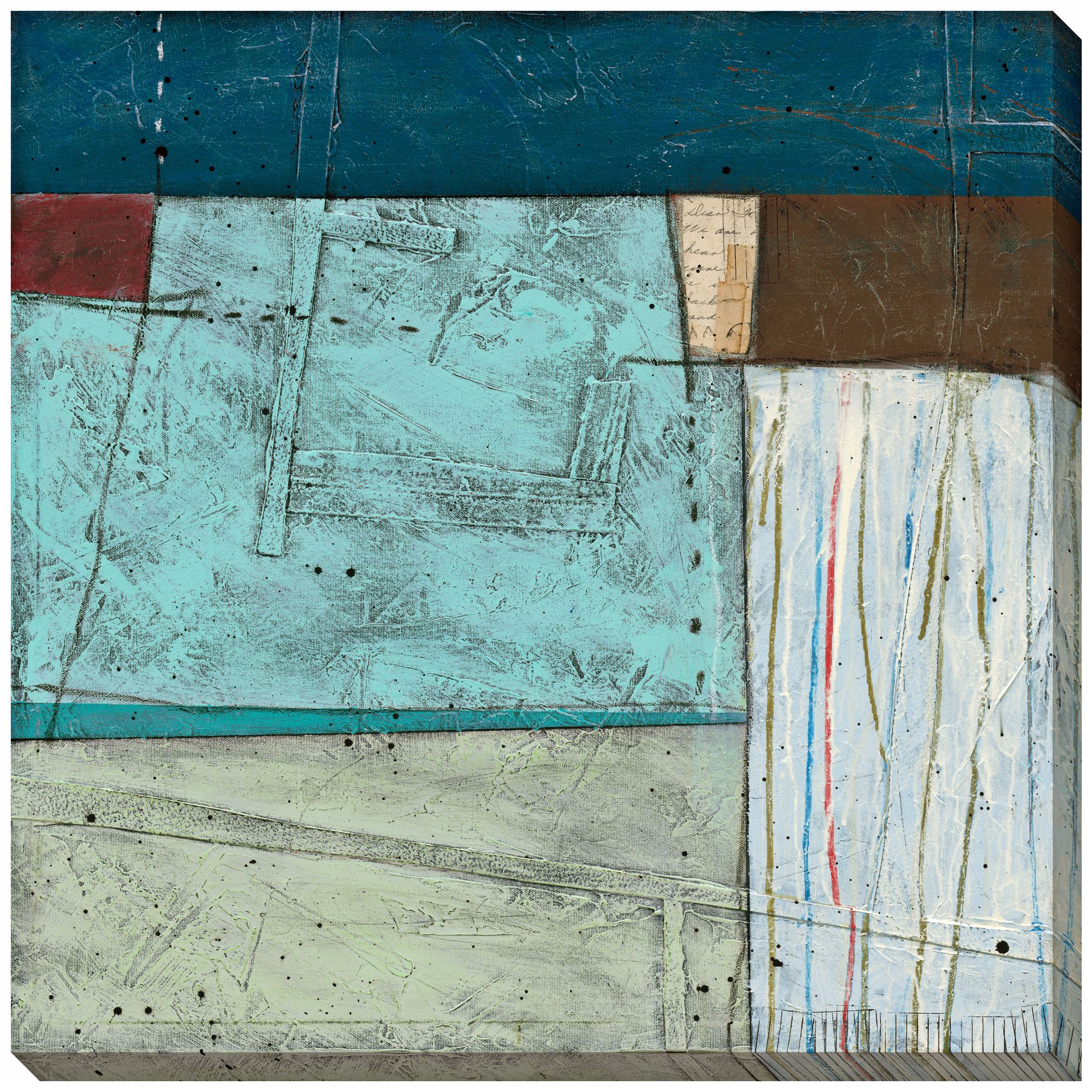 Coalesce I Giclee Print Indoor/Outdoor 40" Square Wall Art