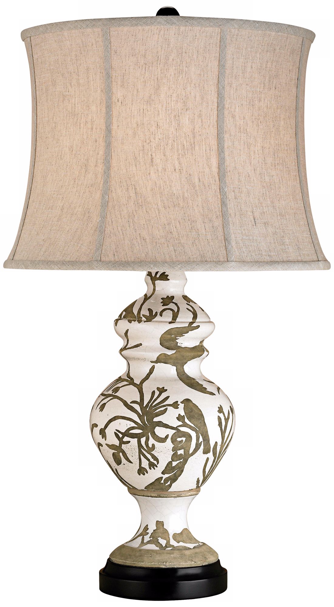 Currey and Company Terracotta White Table Lamp