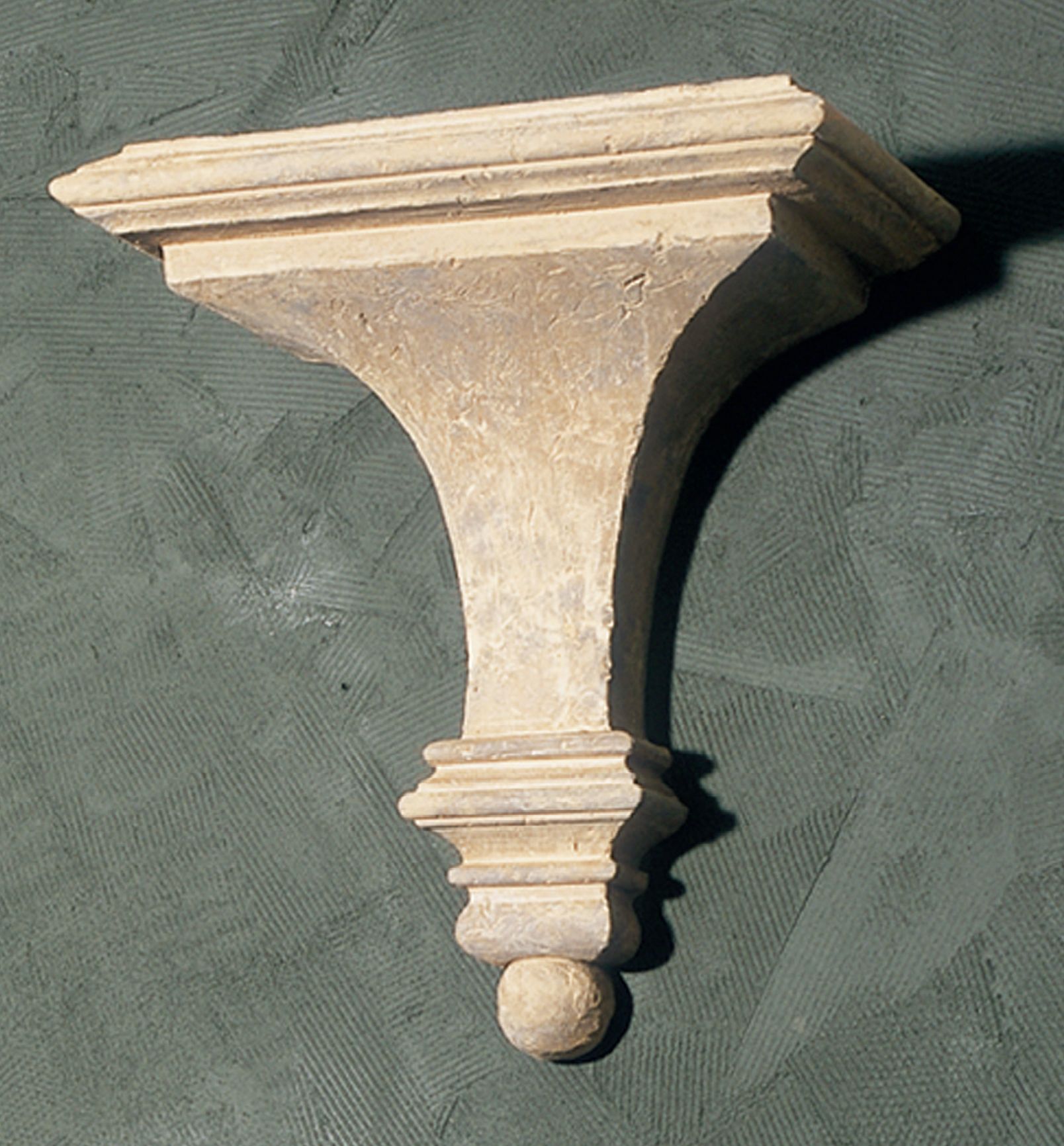 Fluted Faux Stone Finish Shelf