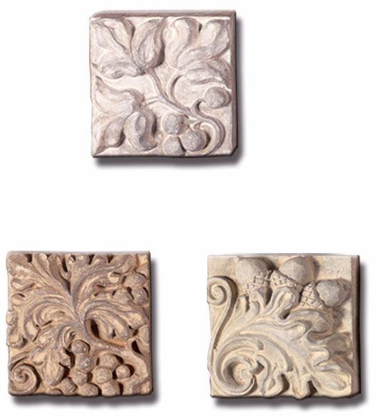 Fruits and Nuts Inserts Set of 3 Wall Art Pieces