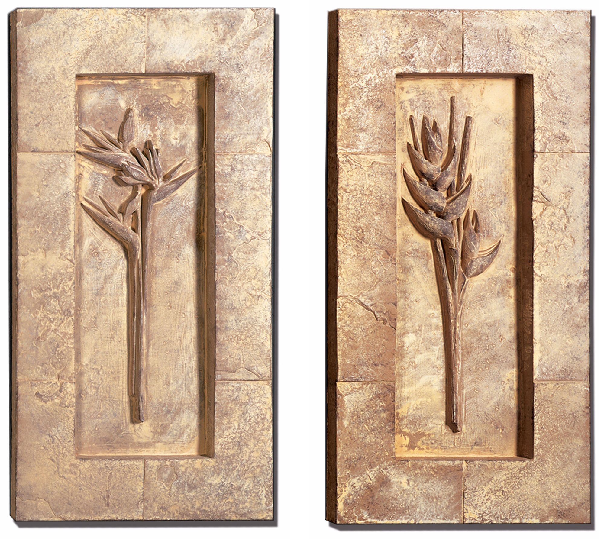 Tropical Set with Frame Wall Art