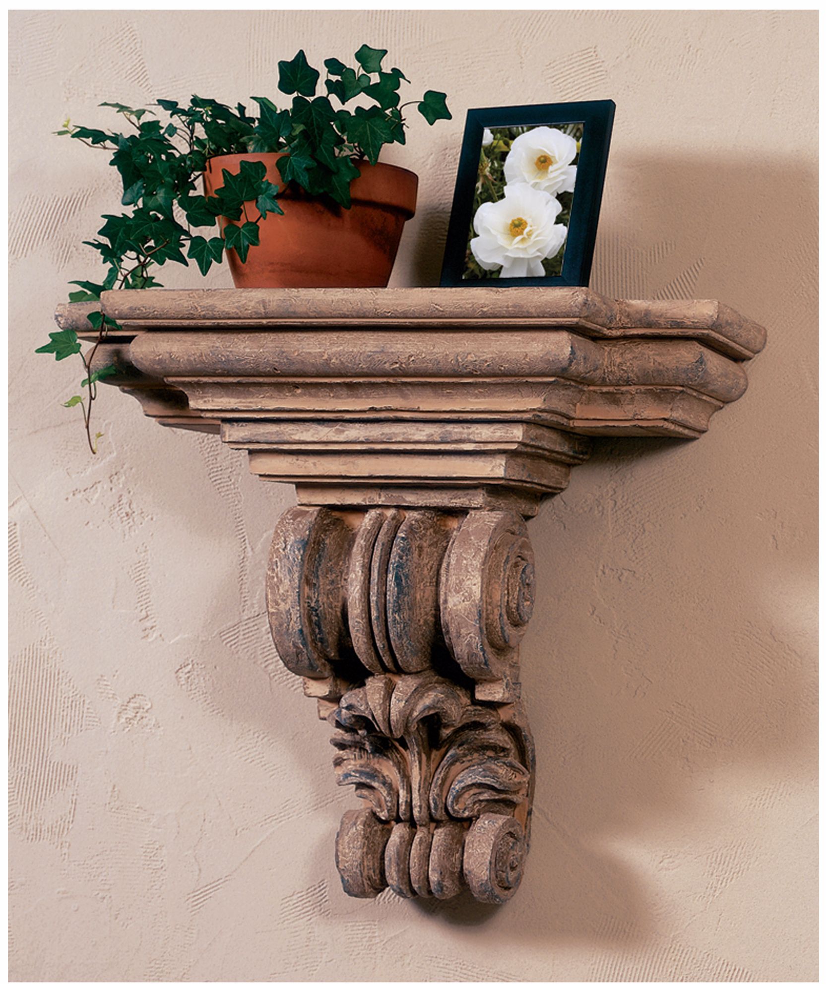 Roman Stone Finish Lightweight Step Shelf