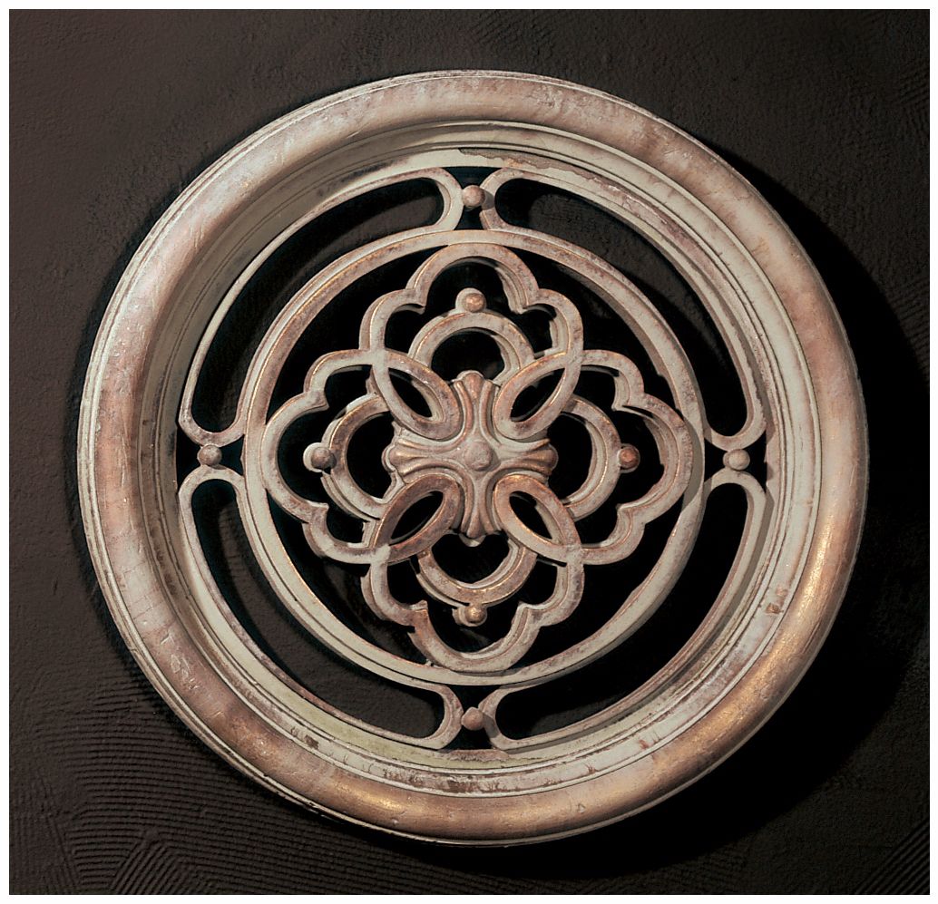 Stone Finish Round Grille Wall Art