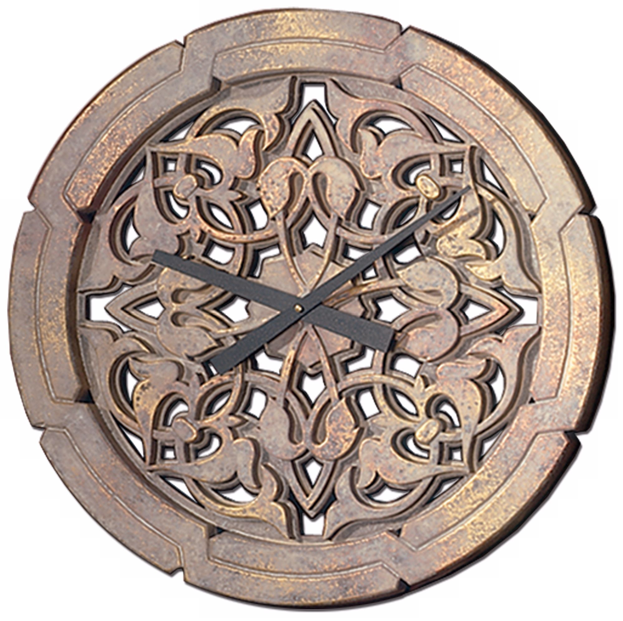 Moorish 22" Wide Battery Powered Wall Clock