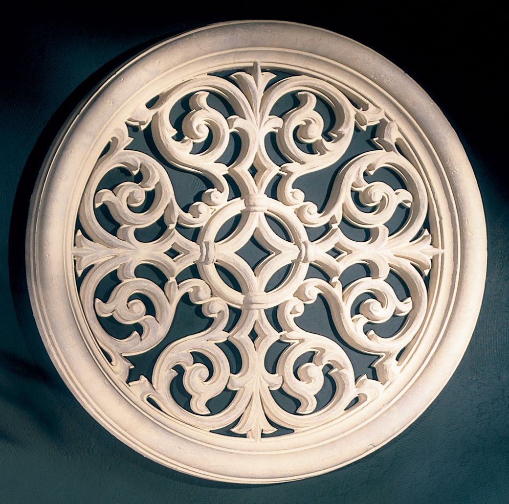 Victorian Round Grille 32" Wide Wall Art