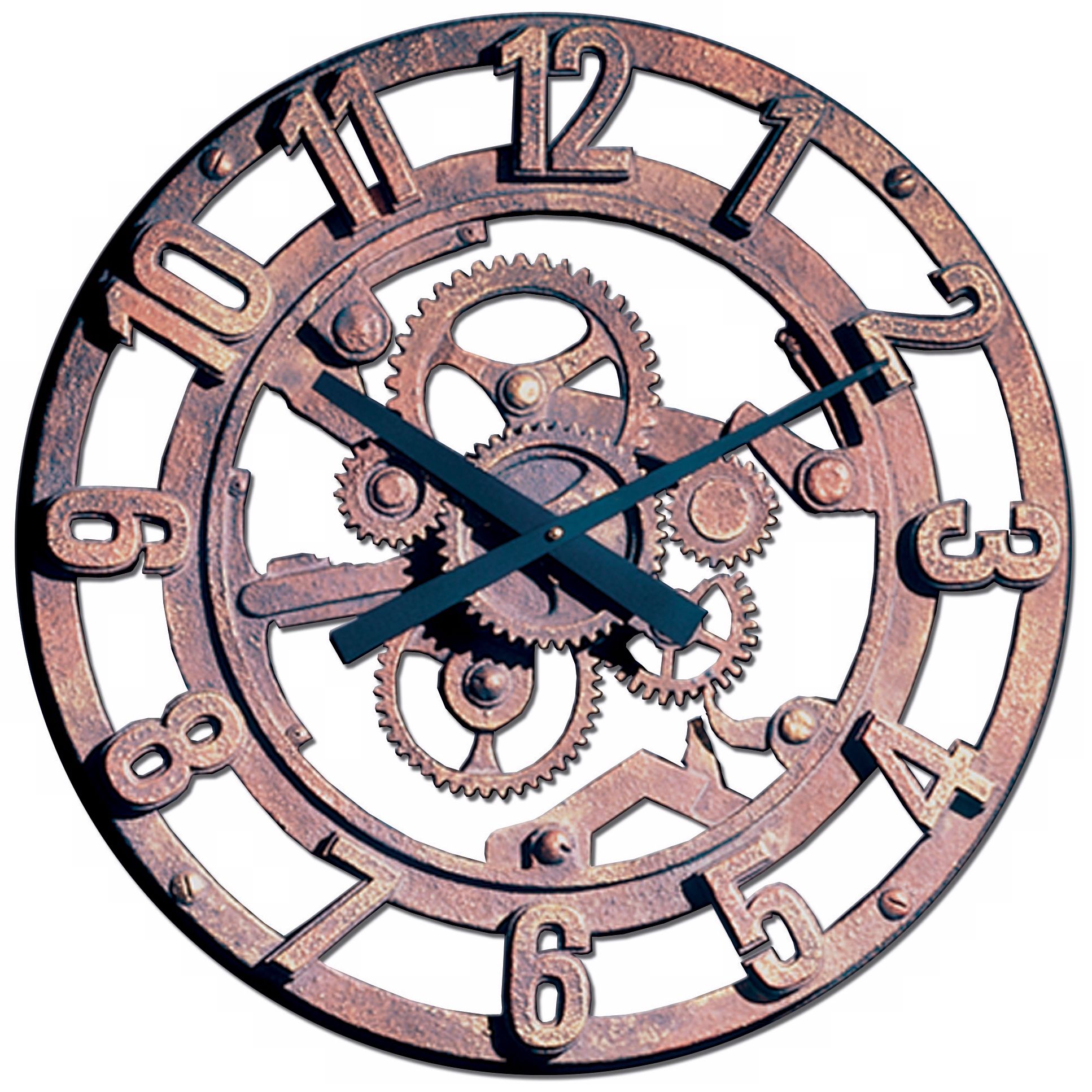 Gears of Time 22" Wide Battery Powered Wall Clock