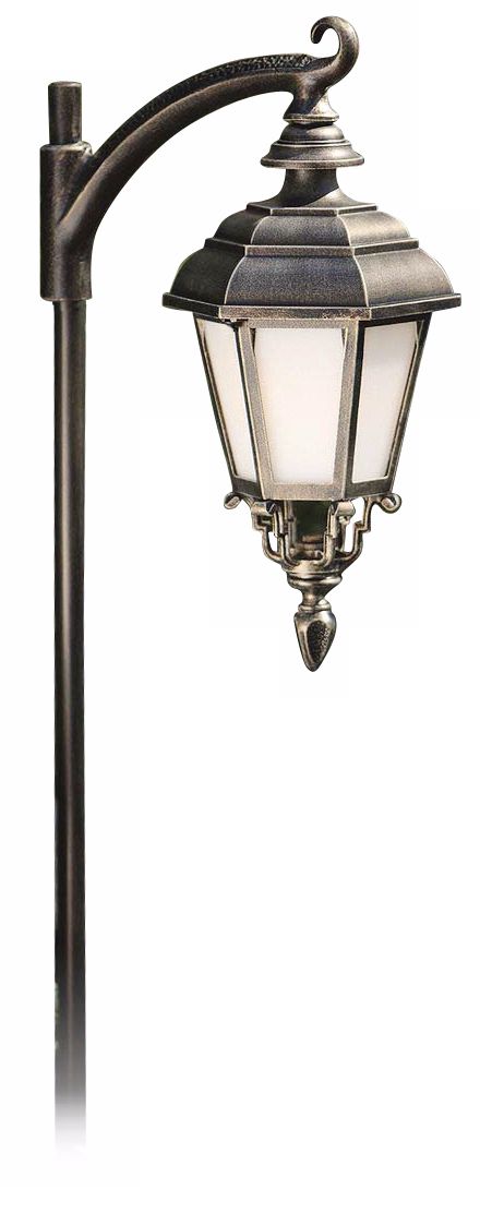 Bronze Lantern with Opal Acrylic 25 1/2" High Path Light