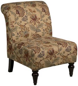 Amelia Floral Armless Chair M0323
