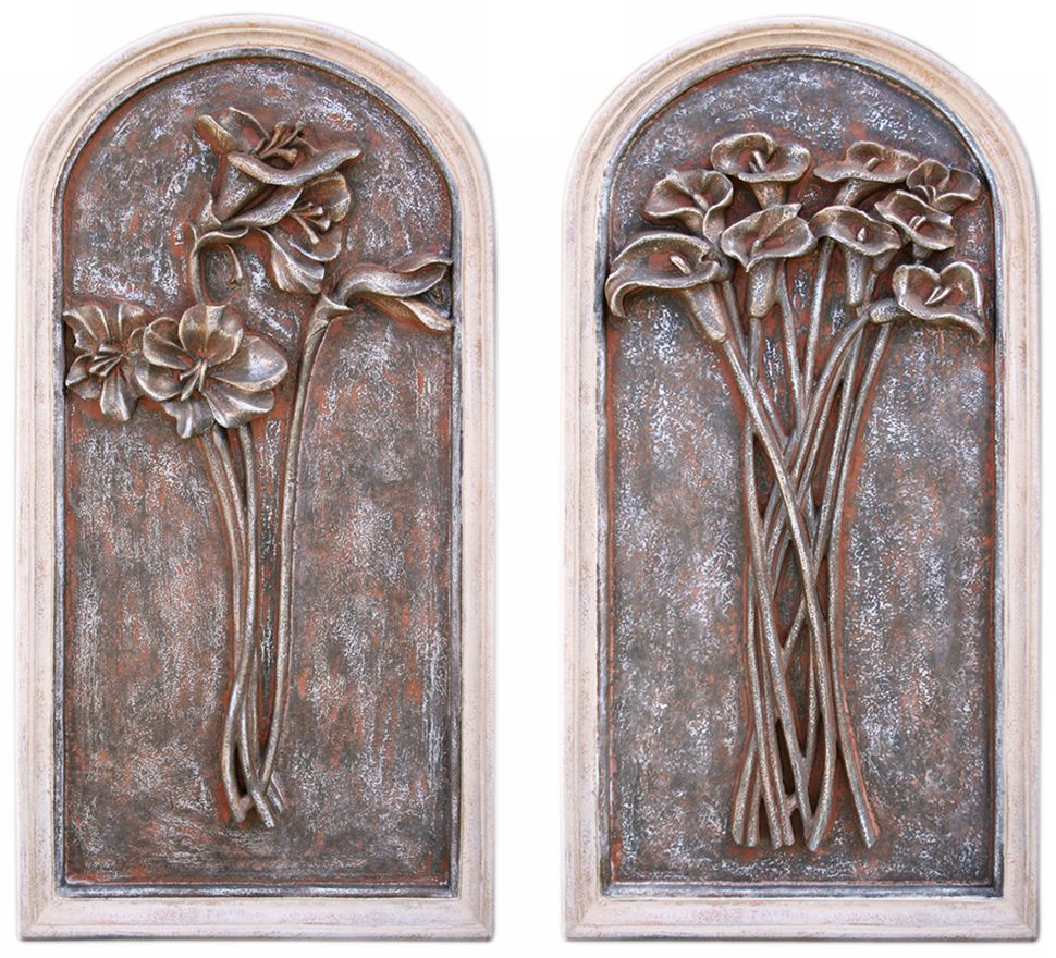 Colmar Florals Set of 2 Wall Art Panels
