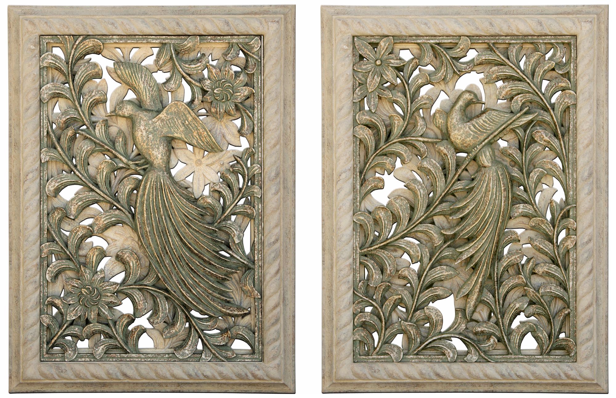 Kepuhi Bird Set of 2 Wall Art Panels