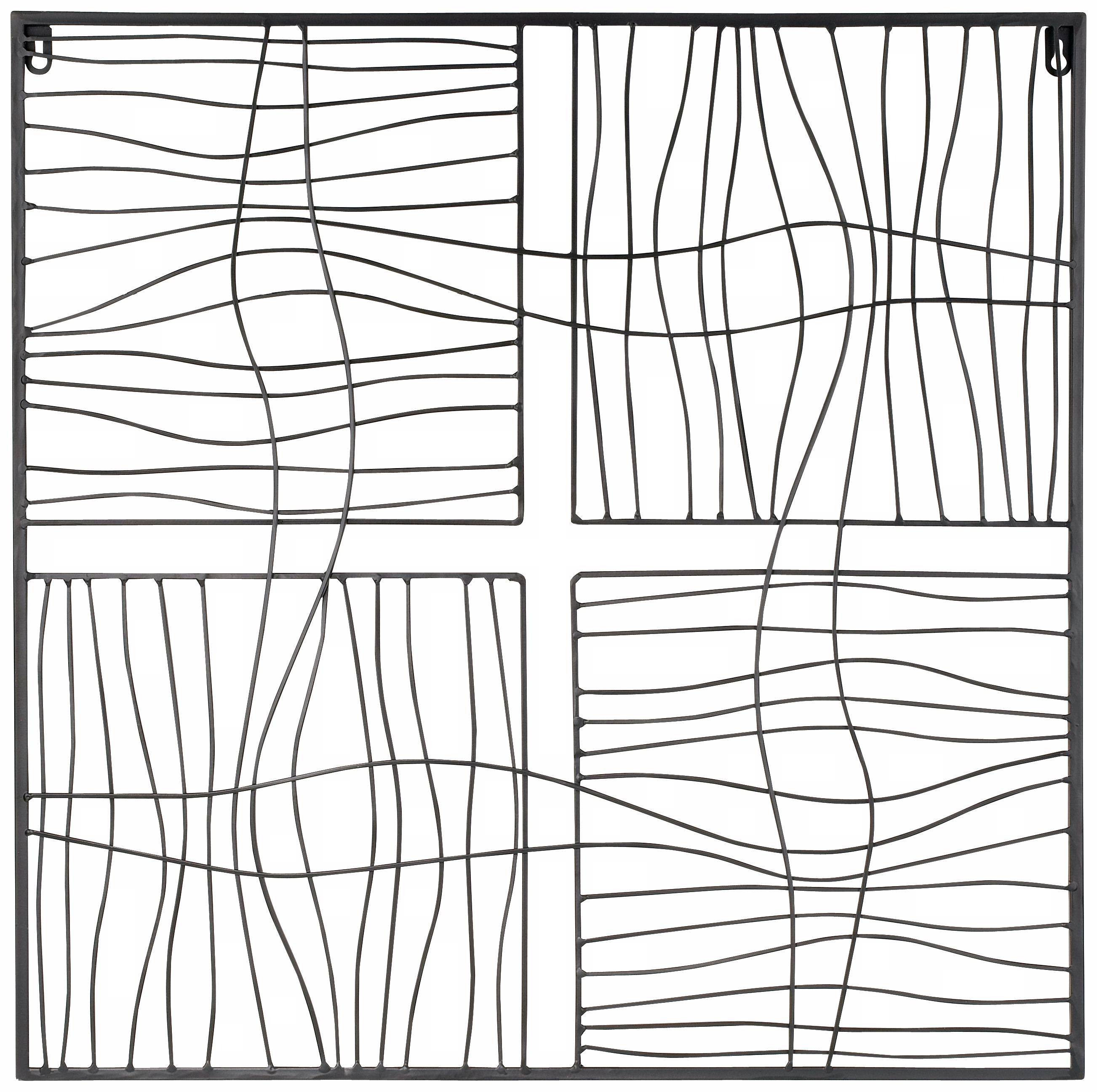 Four Boxes 24 3/4" Square Metal Wall Decor