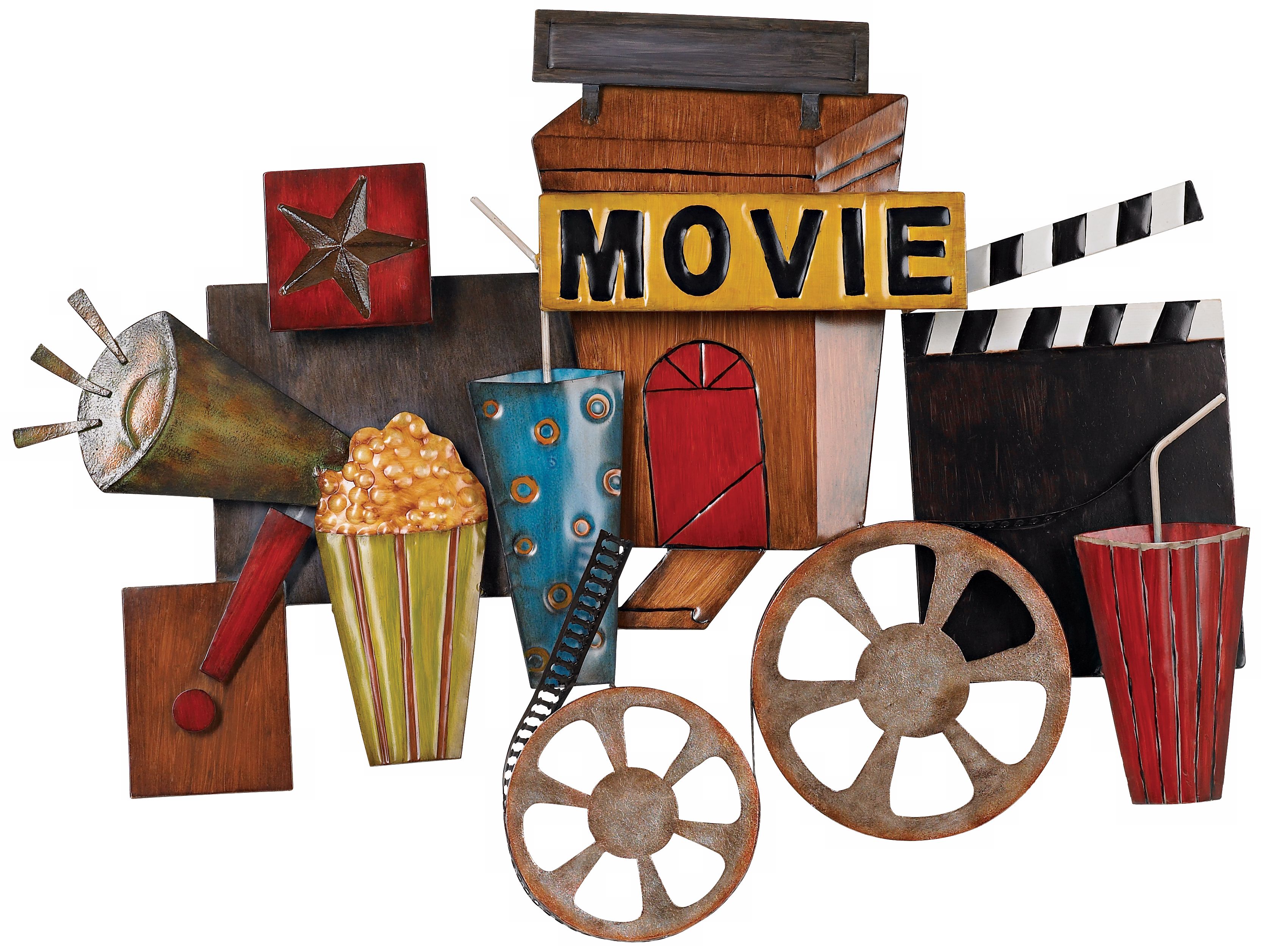 Movie Metal 30" Wide Wall Decor