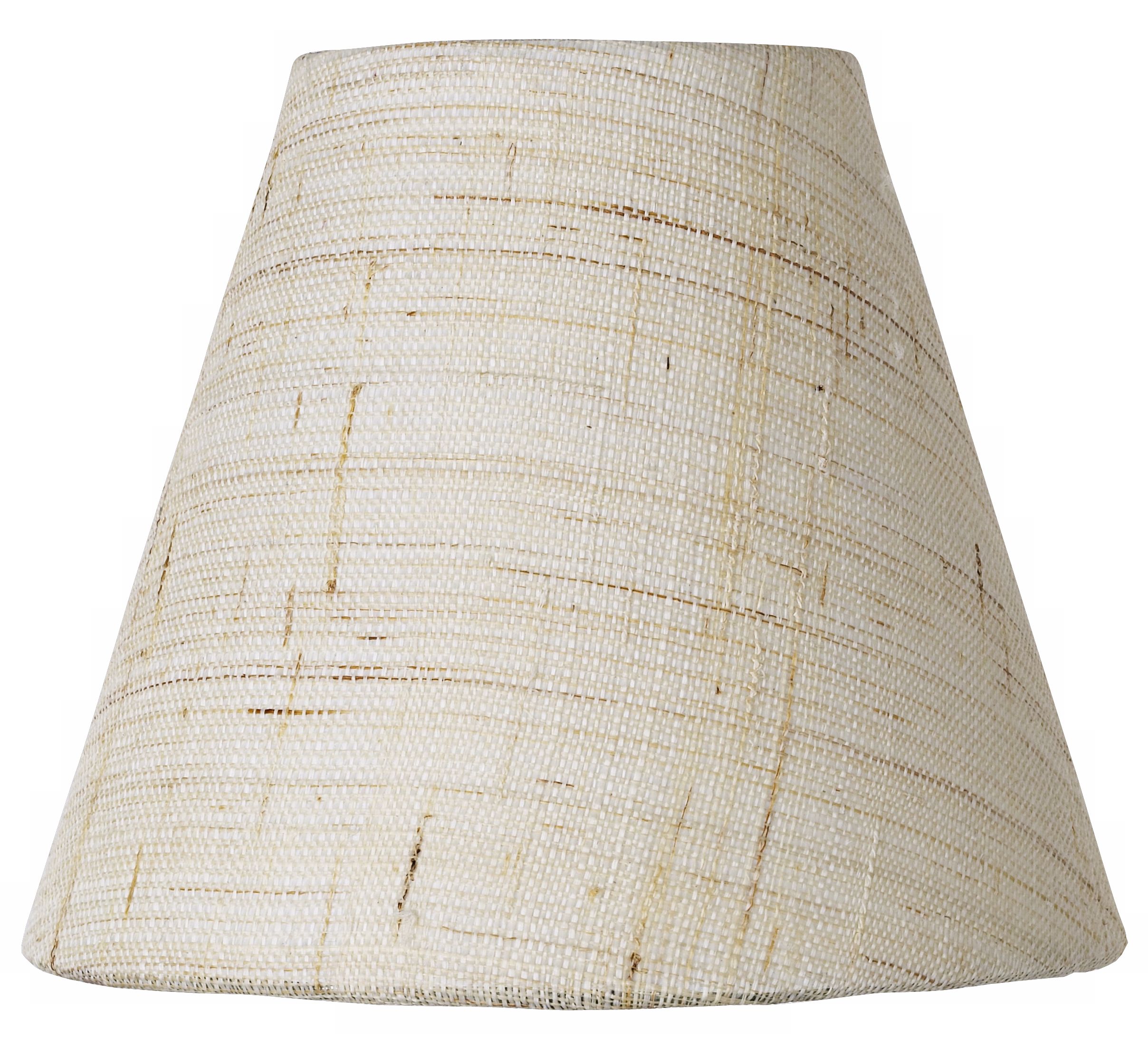 Natural Papyrus Hardback Empire Lamp Shade 3x6x5 (Clip-On)