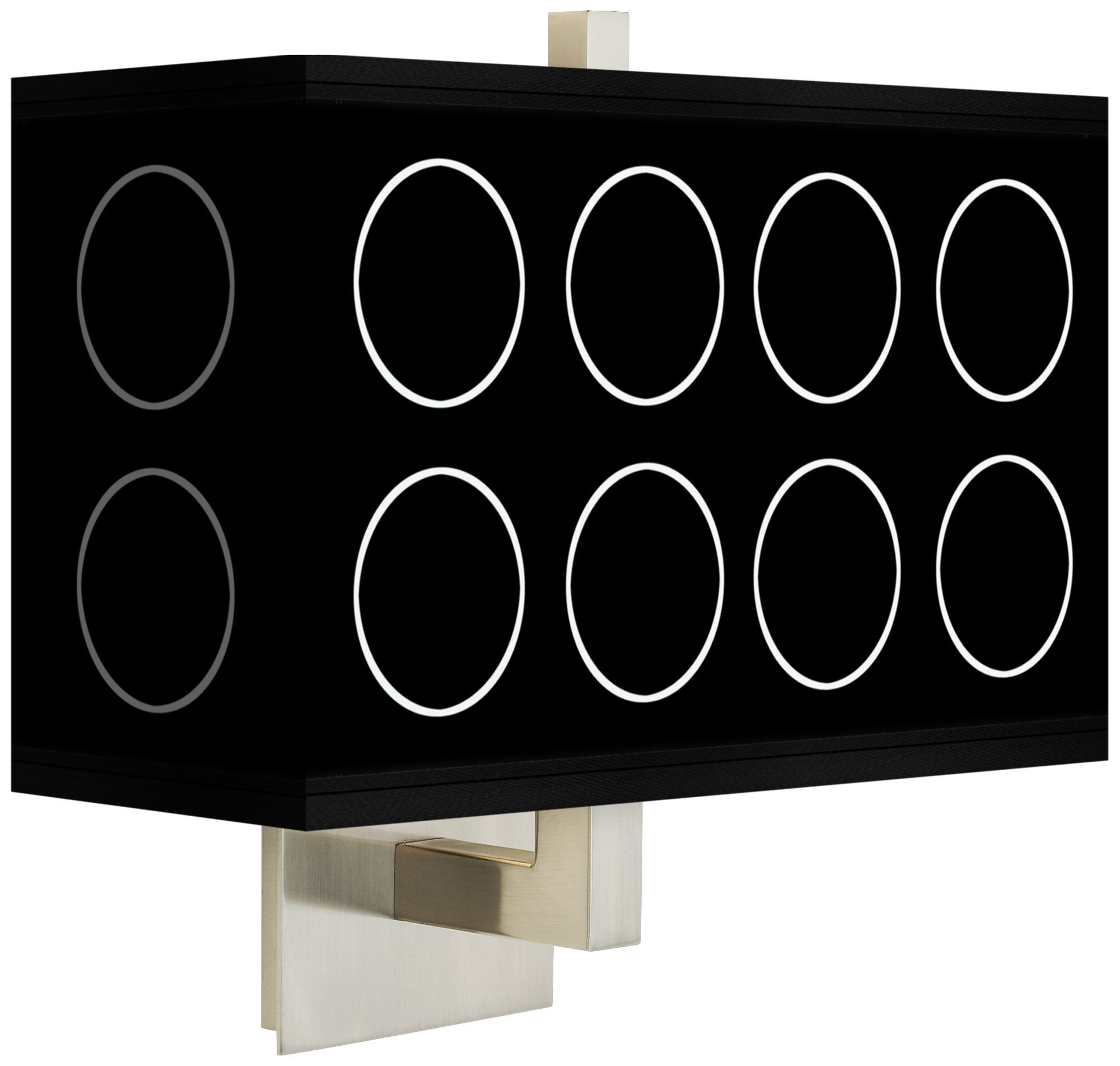 Portholes Rectangular Giclee Shade Wall Sconce
