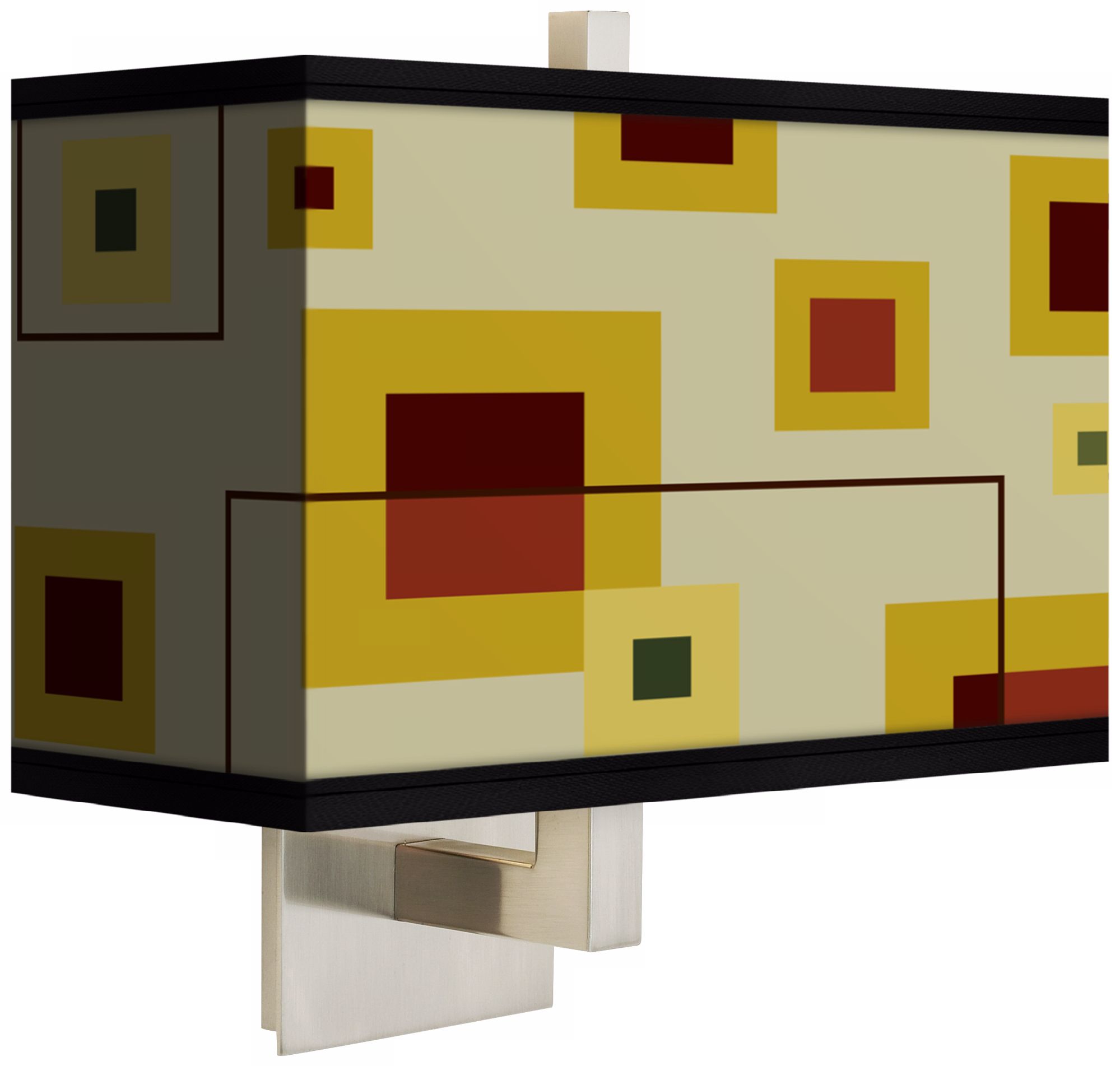 Windows Rectangular Giclee Shade Wall Sconce