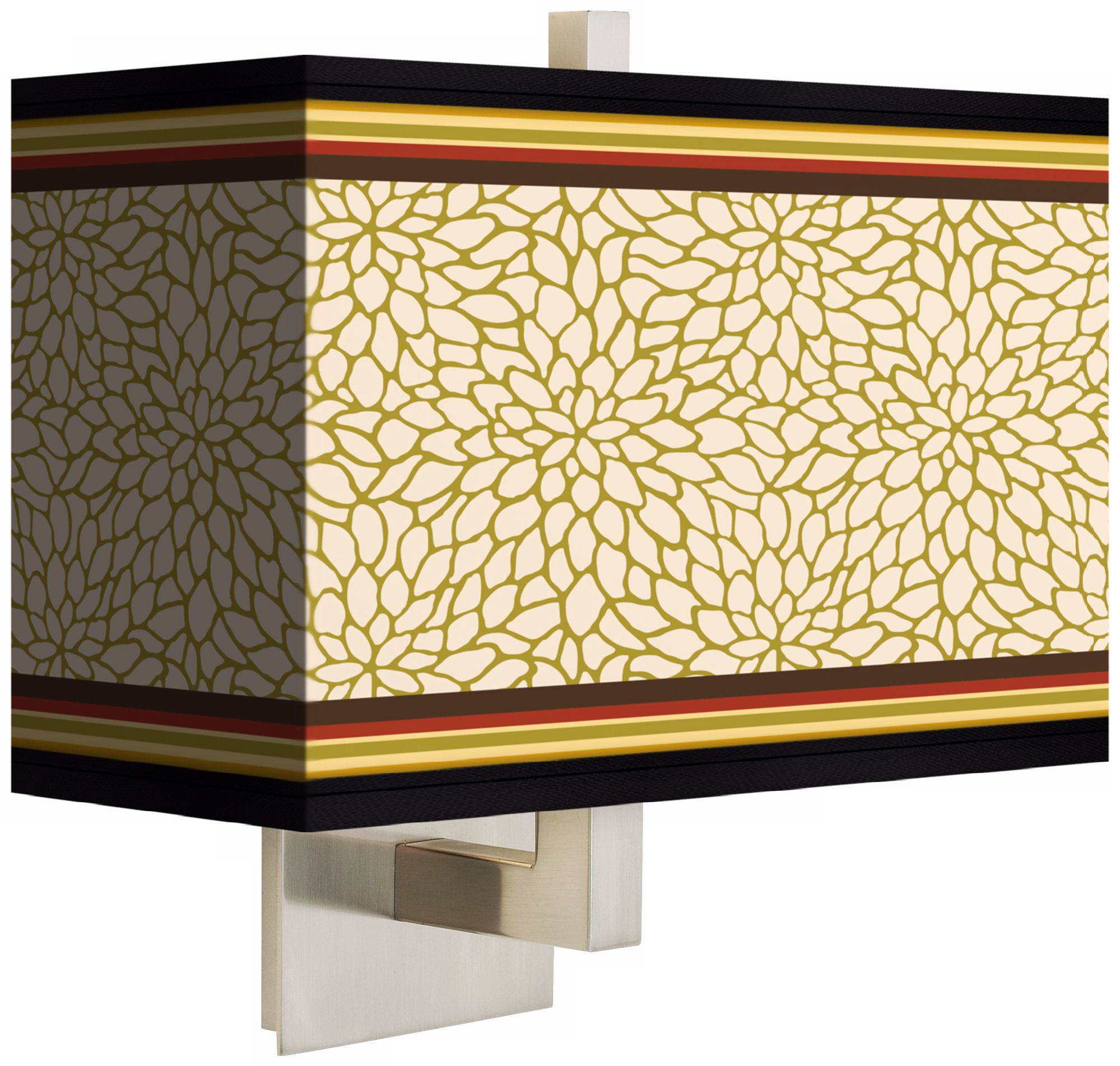 Stacy Garcia Spice Dahlia Rectangular Shade Wall Sconce
