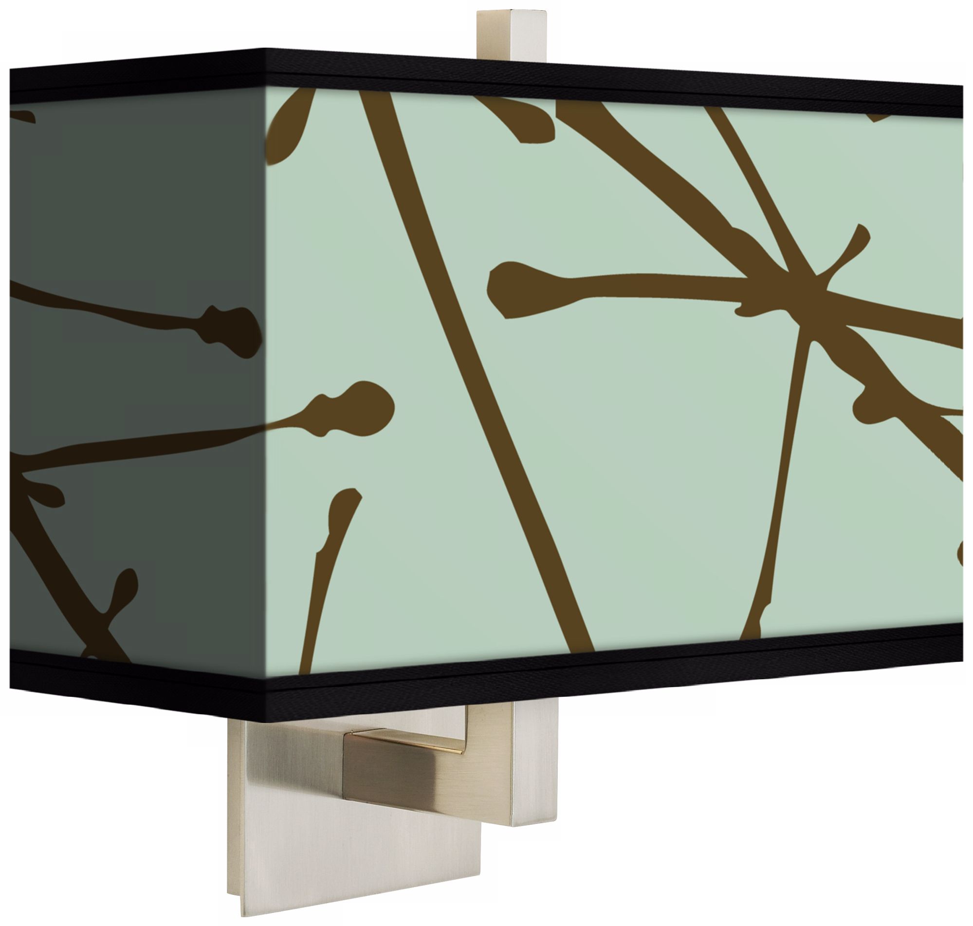 Stacy Garcia Calligraphy Tree Ice Rectangular Shade Wall Sconce