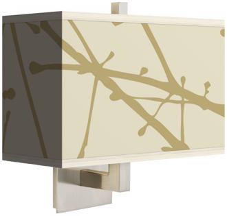 Stacy Garcia Calligraphy Tree Birch Rectangular Shade Wall Sconce M1072 M3102