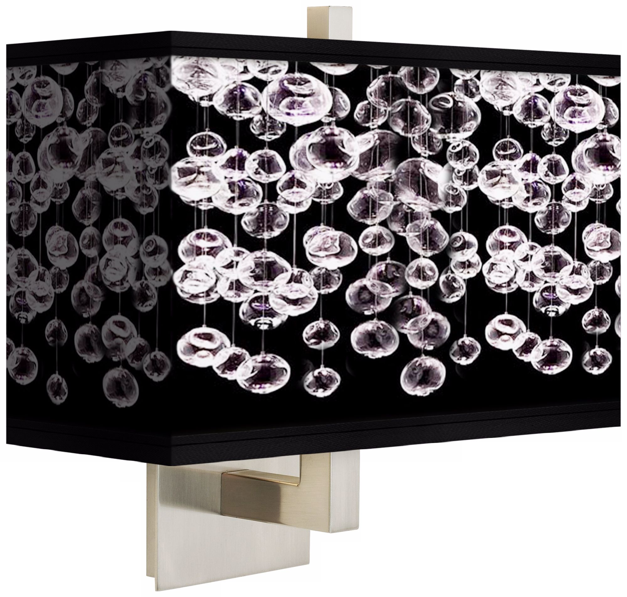 Shimmer Rectangular Giclee Shade Wall Sconce