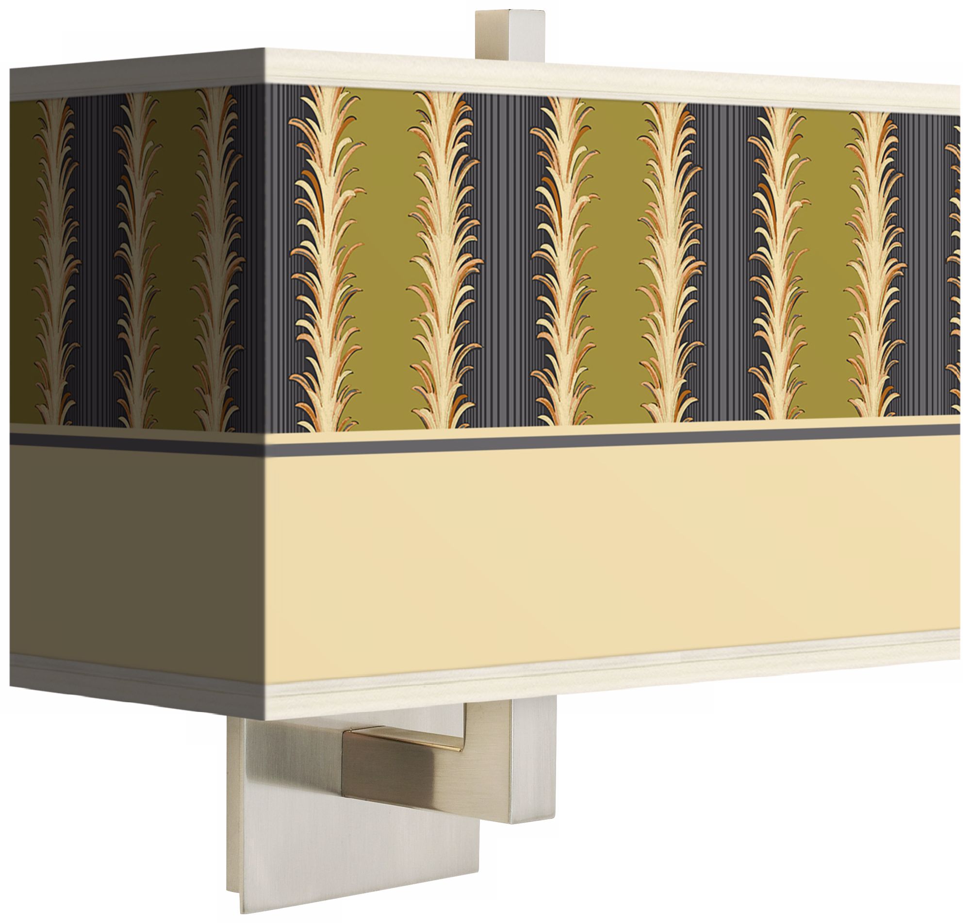 Stacy Garcia Lexington Stripe Avocado Rectangular Wall Sconce