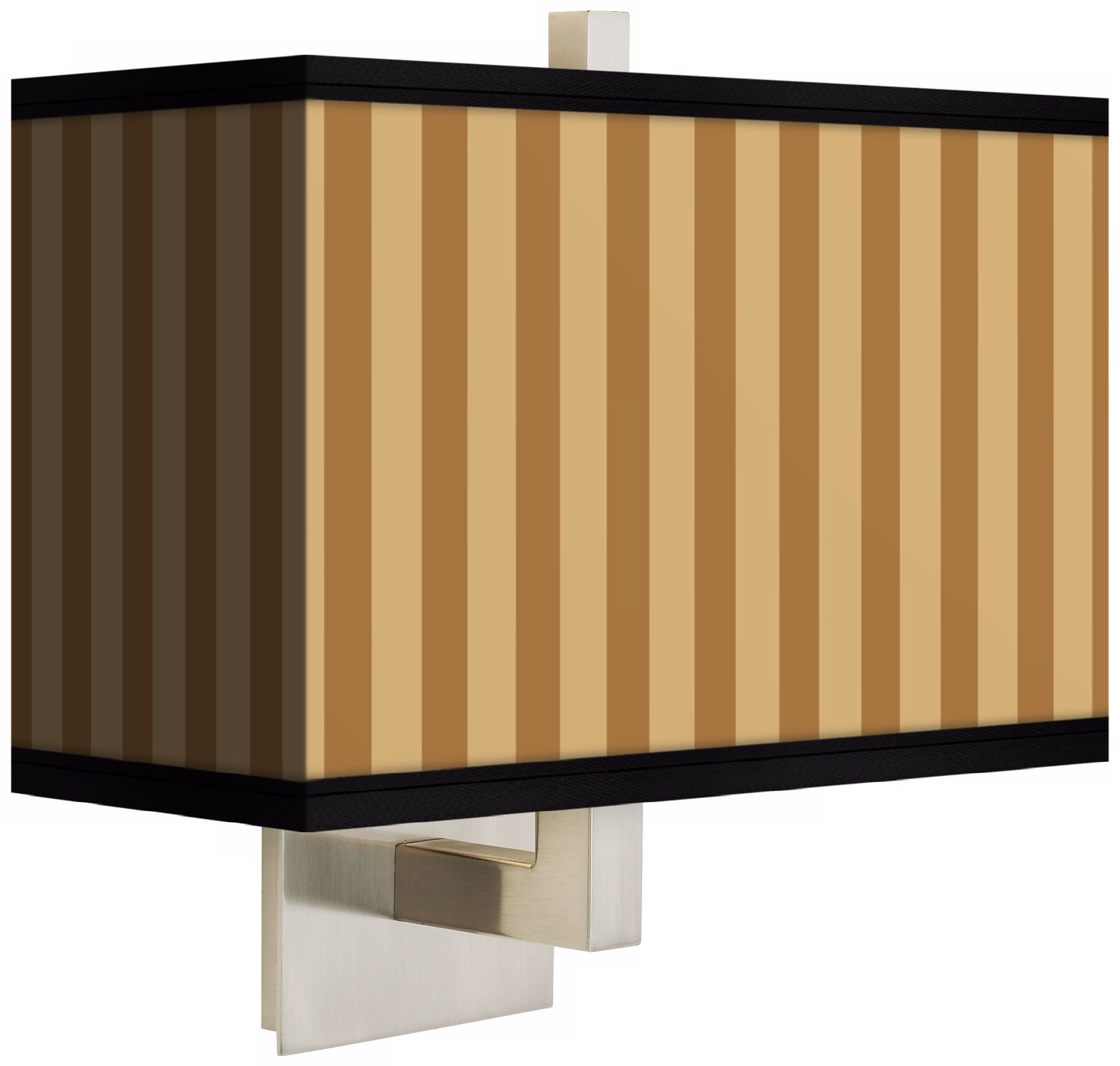 Butterscotch Vertical Rectangular Giclee Shade Wall Sconce