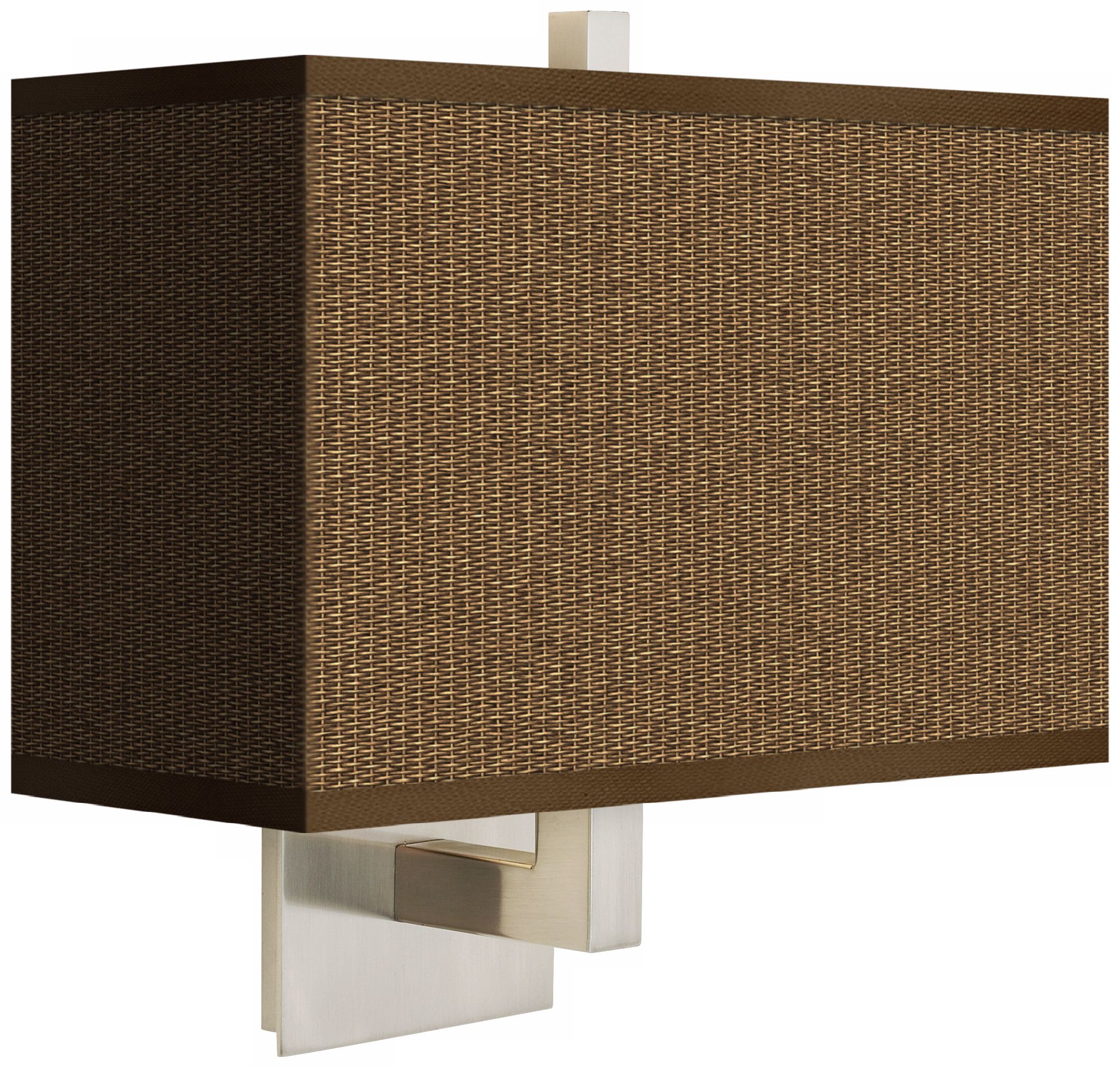 Khaki Rectangular Giclee Shade Wall Sconce