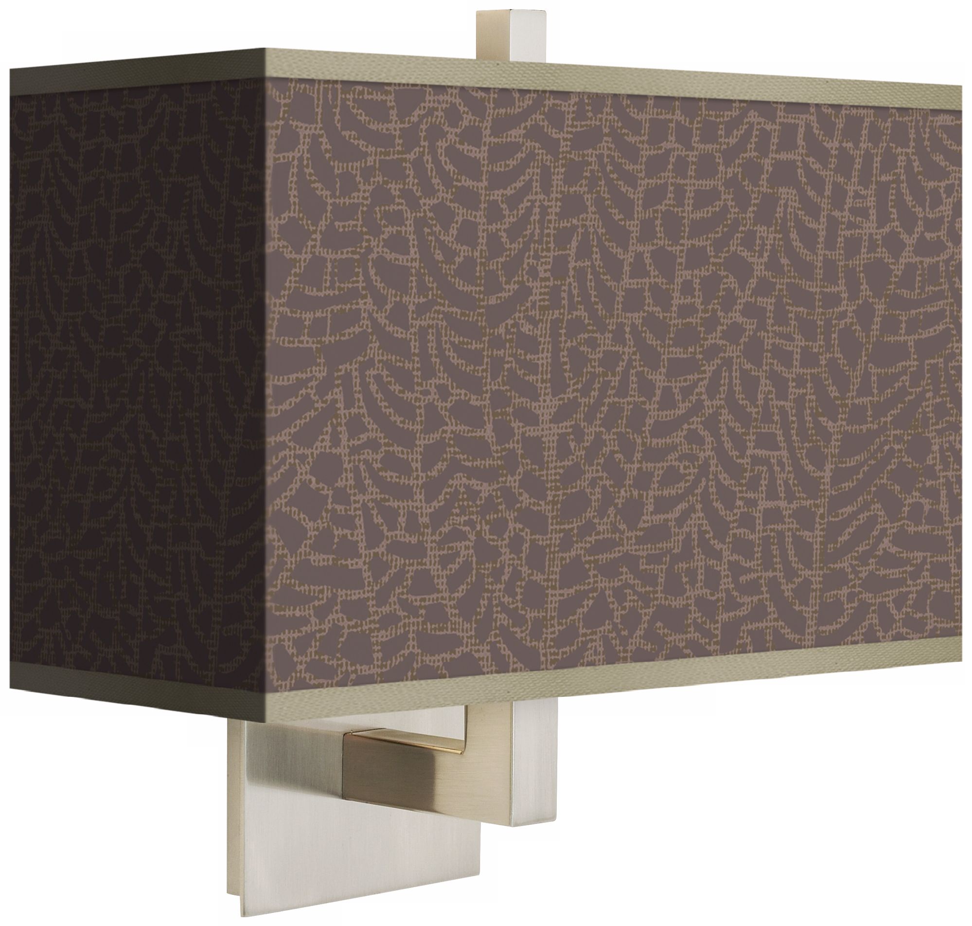 Stacy Garcia Seafan Taupe Rectangular Shade Wall Sconce