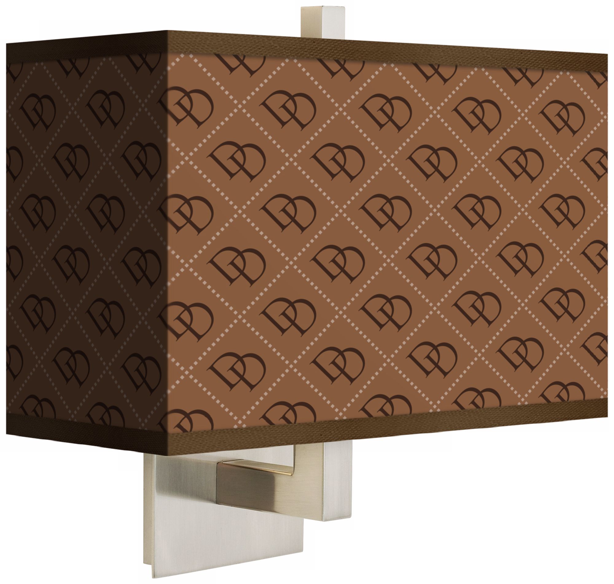 West Bend Rectangular Giclee Shade Wall Sconce
